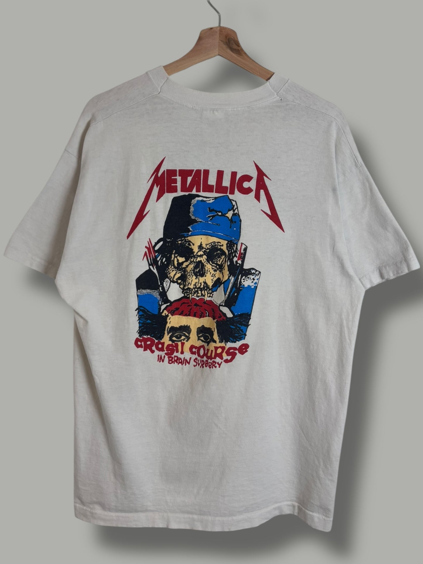 Vintage 90's Metallica "Crash Course In Brain Surgery" T Shirt
