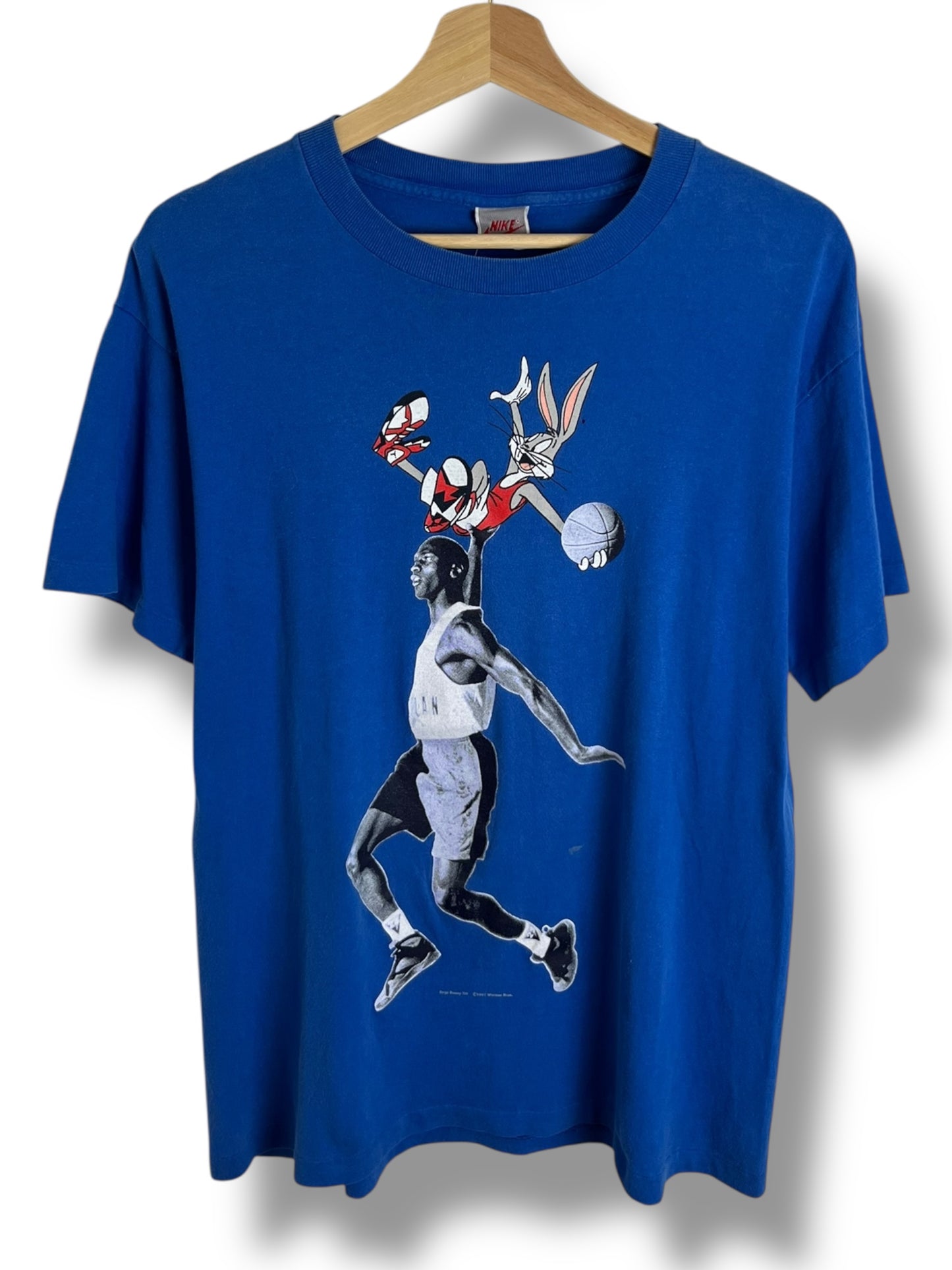 Vintage 1997 Nike Space Jam “Hare Jordan” T shirt
