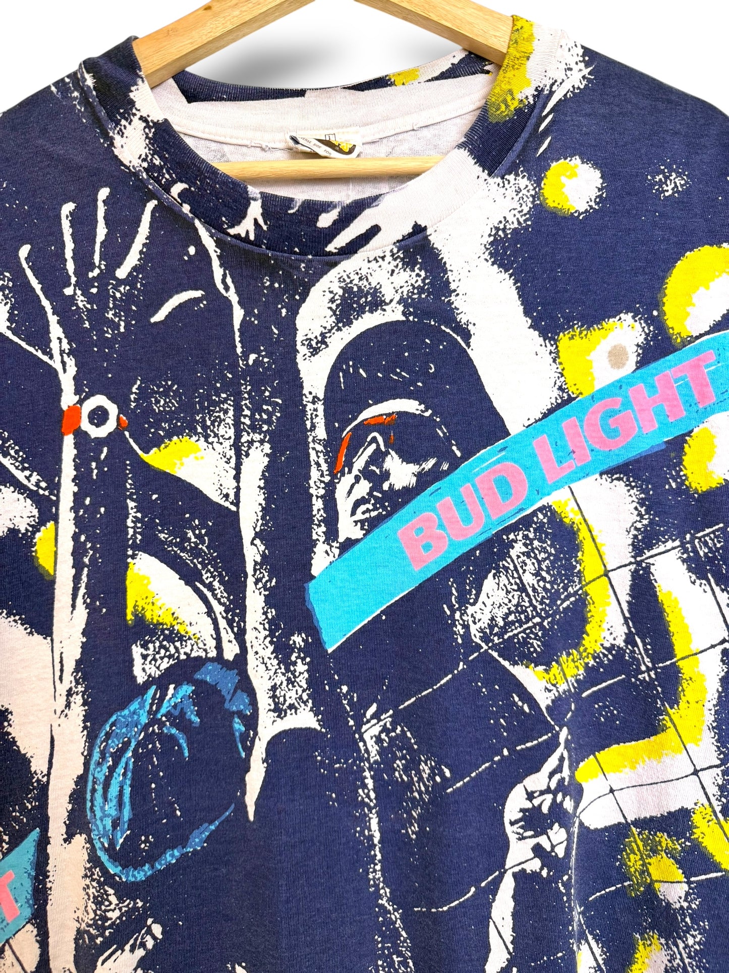 Vintage 90’s Bud Light AOP Promo T Shirt