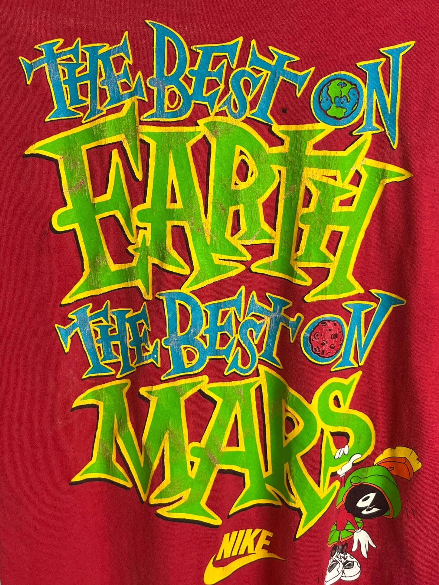 Vintage 1993 Nike Space Jam “The Best On Earth/Mars” T shirt