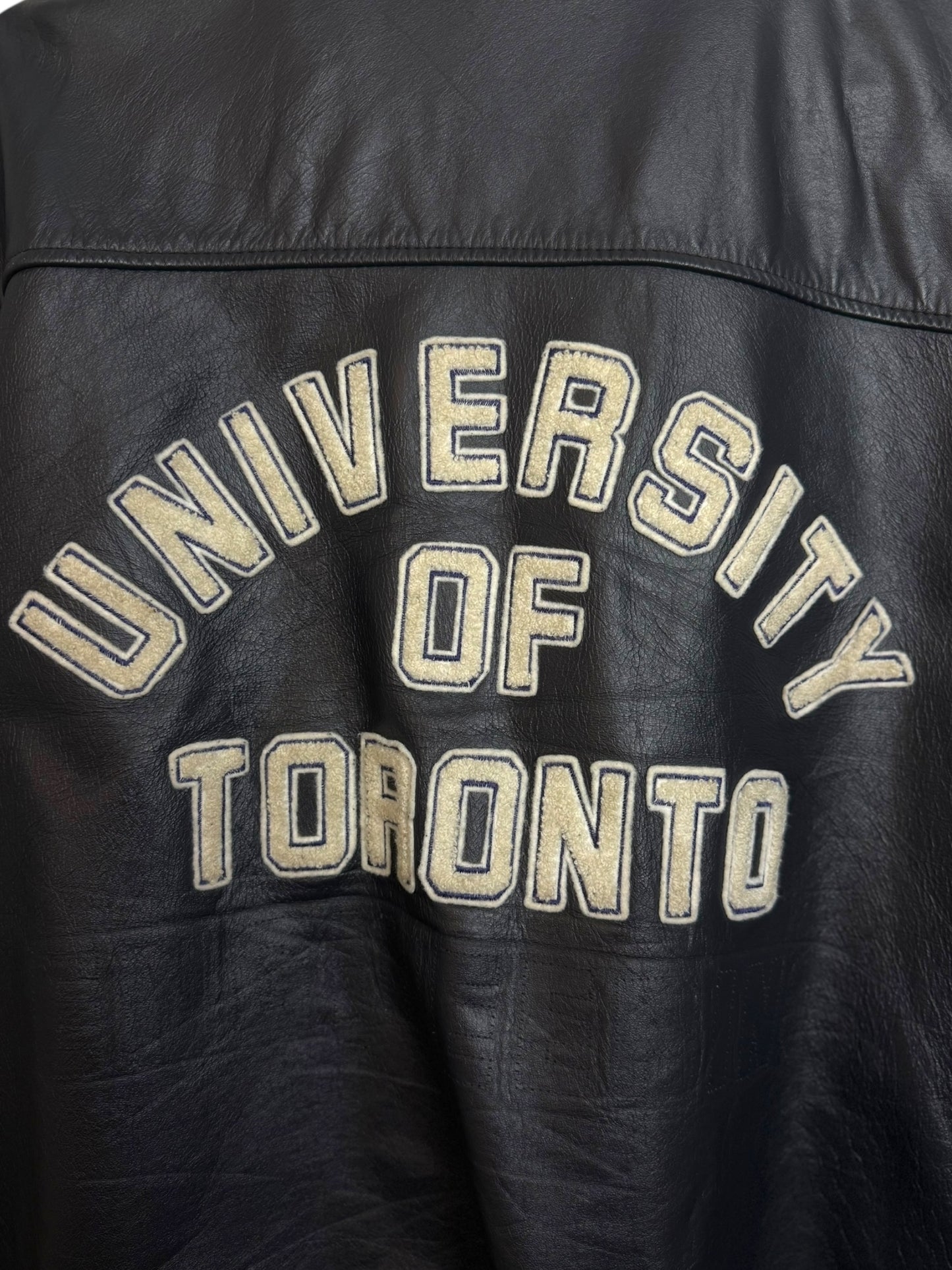 Vintage 80’s University Of Toronto Civil Engineer Leather Jacket
