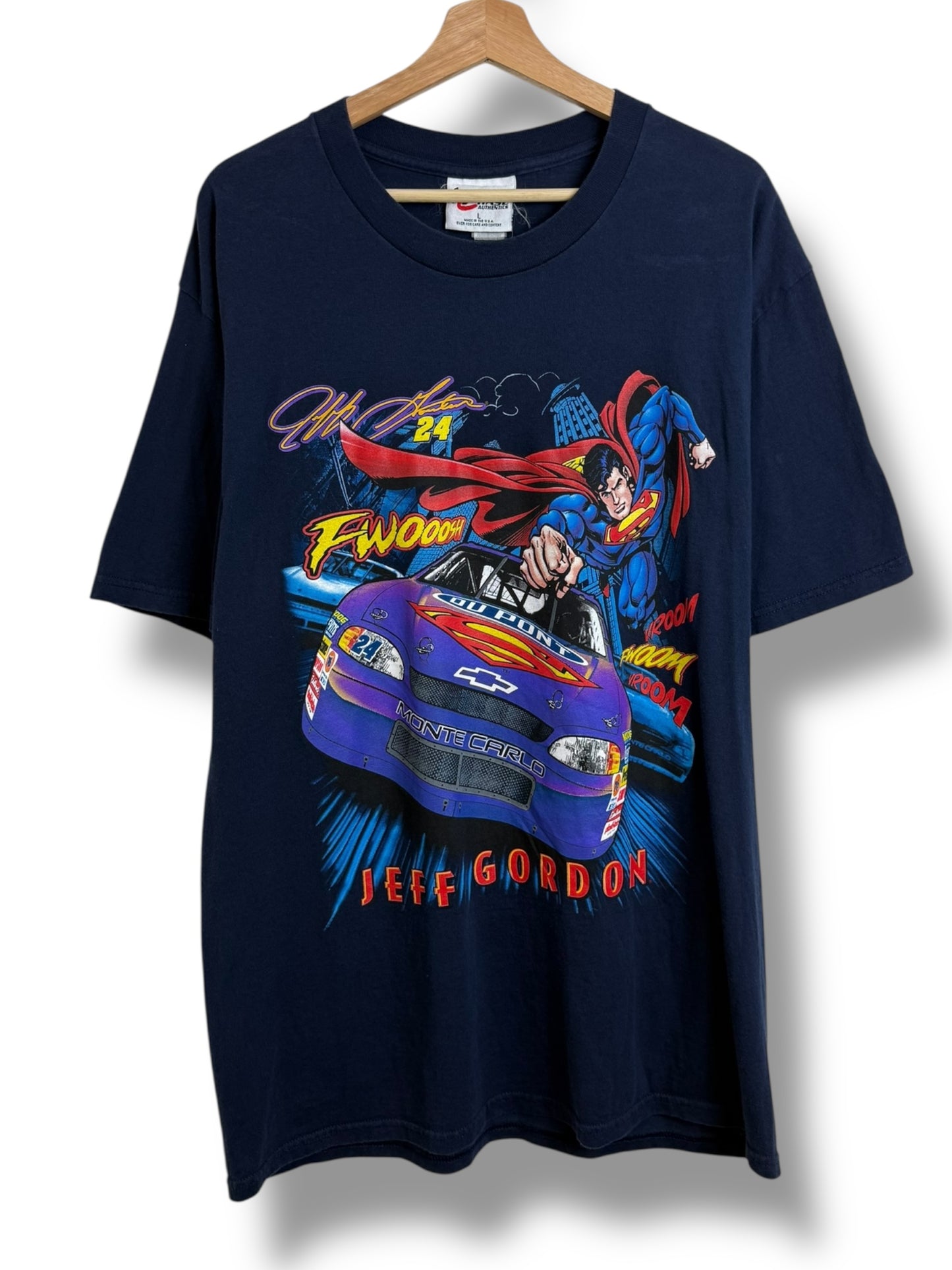 Vintage 1999 Jeff Gordon x Superman Nascar T Shirt