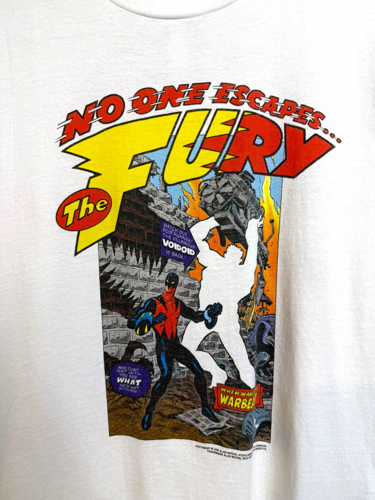 Vintage 1993 “No One Escapes The Fury” Comic Promo T Shirt