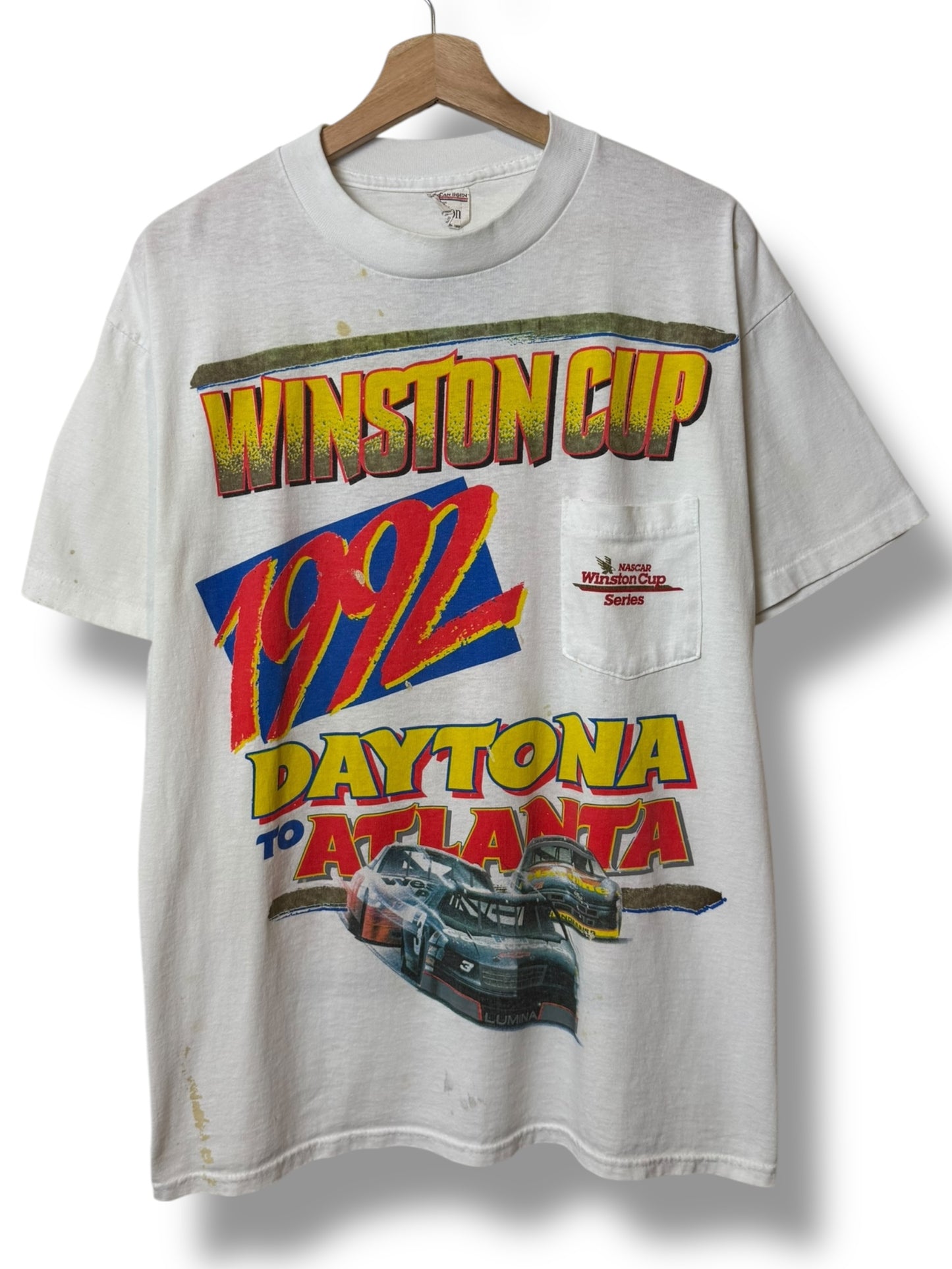 Vintage 1992 Winstons Cup “Daytona To Atlanta” T Shirt