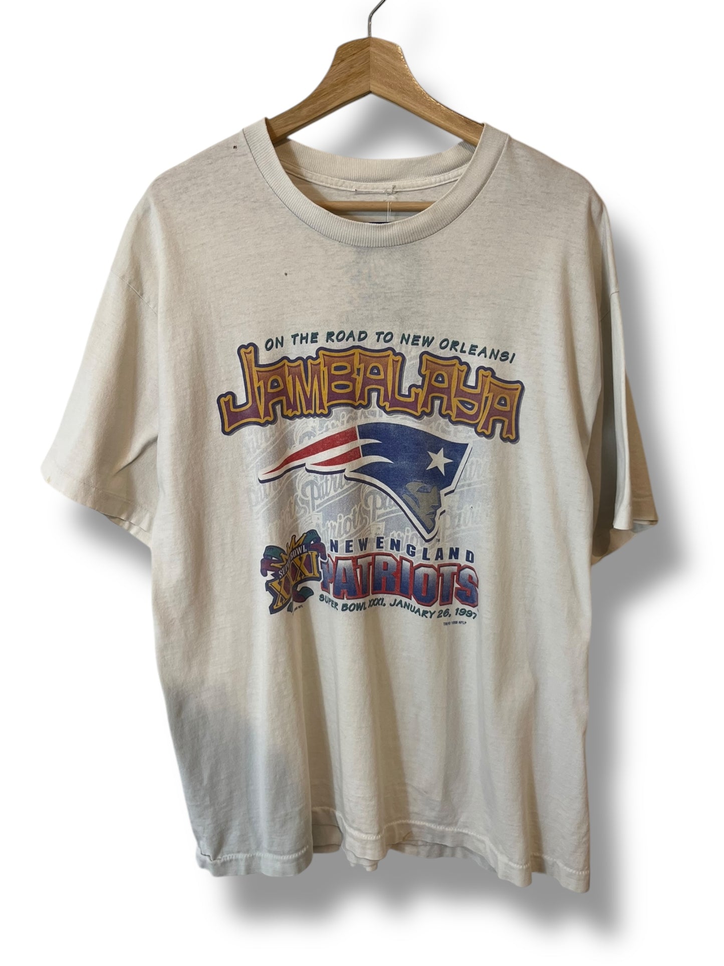 Vintage 1996 New England Patriots “Jambalaya”