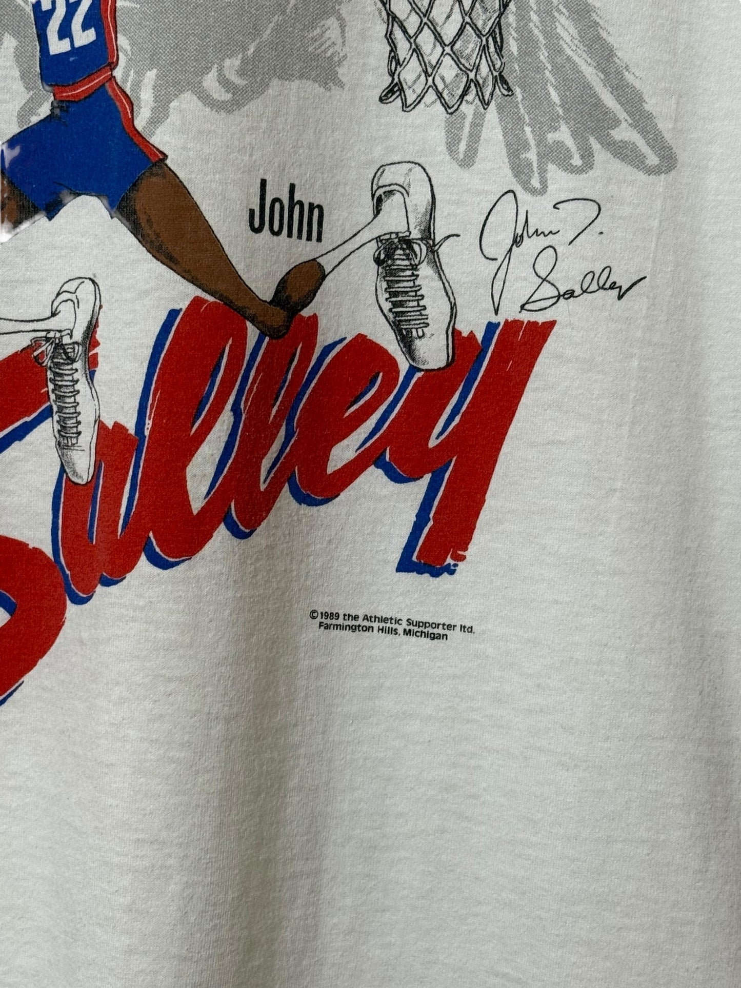Vintage 1989 John Salley “The Spider” T Shirt