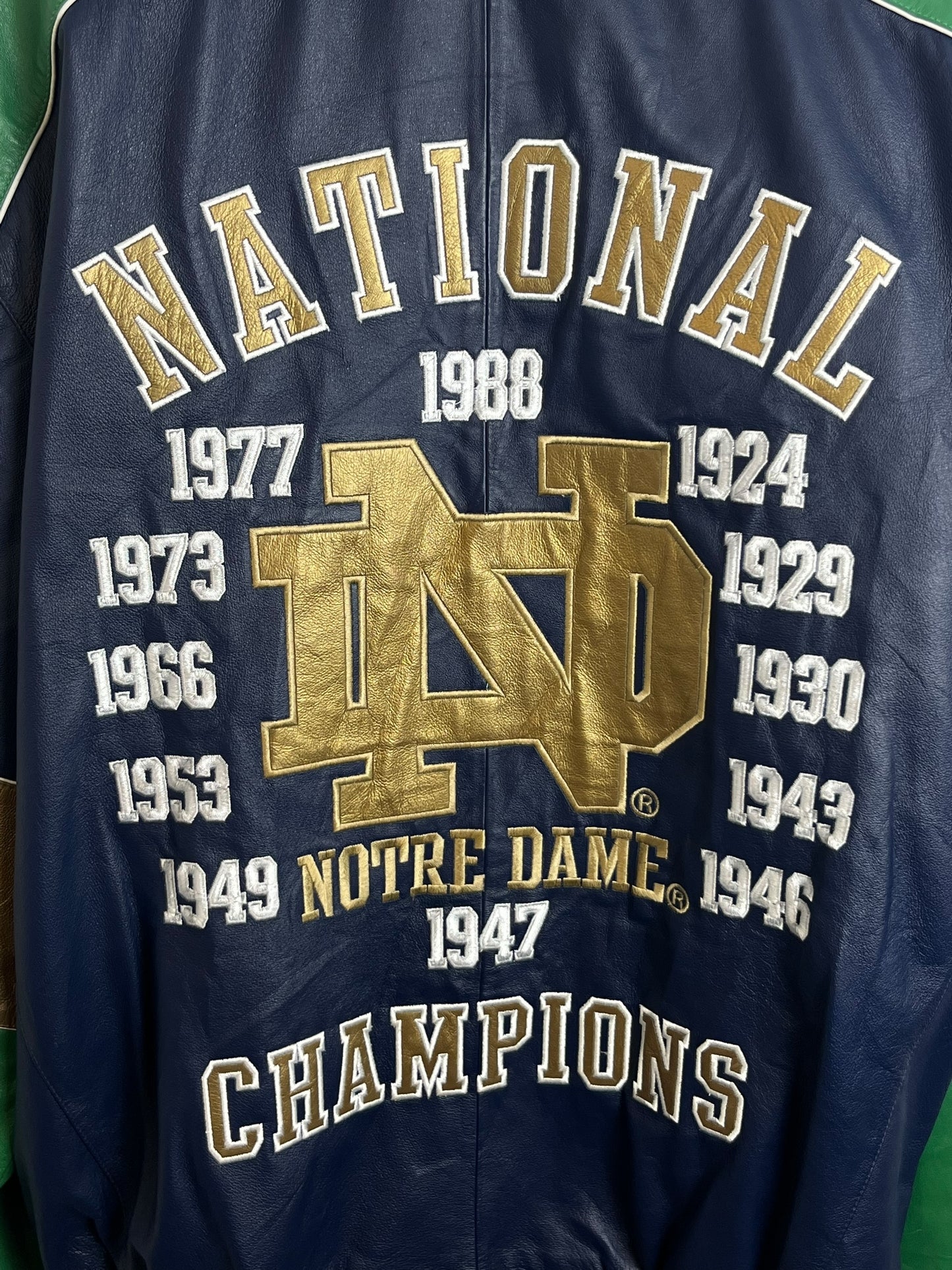 Vintage 2000’s Notre Dame Varsity Jacket