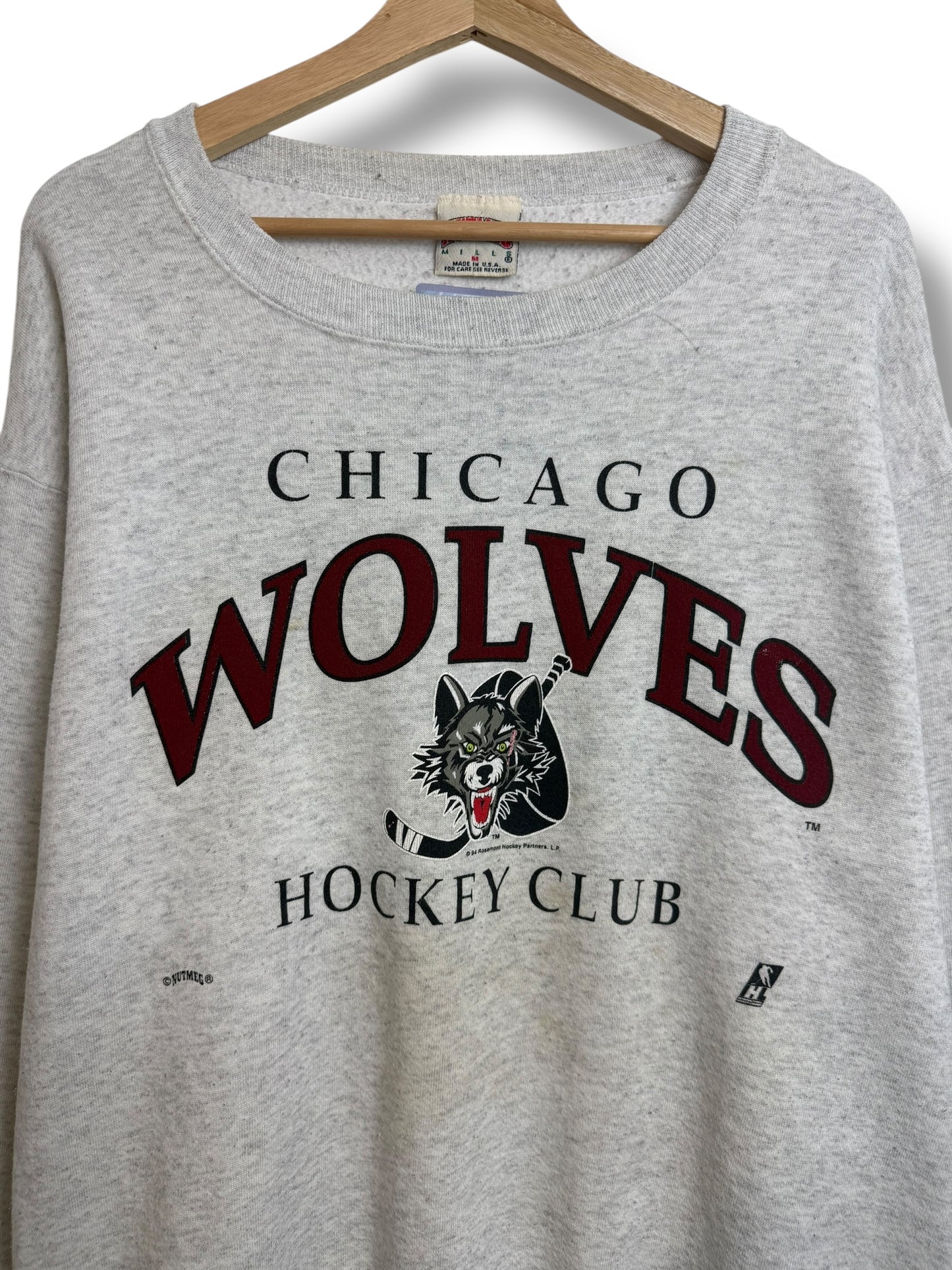 Vintage 90’s Chicago Wolves “Hockey Club” Crewneck