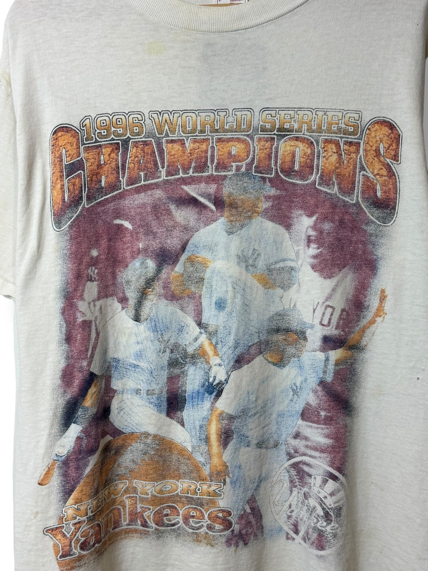 Vintage 1996 New York Yankees World Series Champions Rap Tee Style T Shirt
