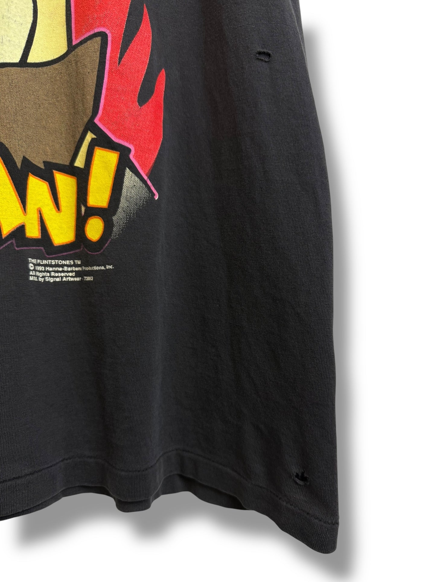Vintage 1993 Hanna Barbera The Flintstone “I Am A Caveman” T Shirt