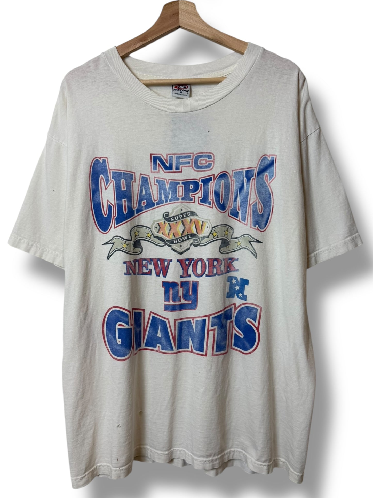 Vintage 2001 Superbowl New York Giants “NFC Champions” T Shirt