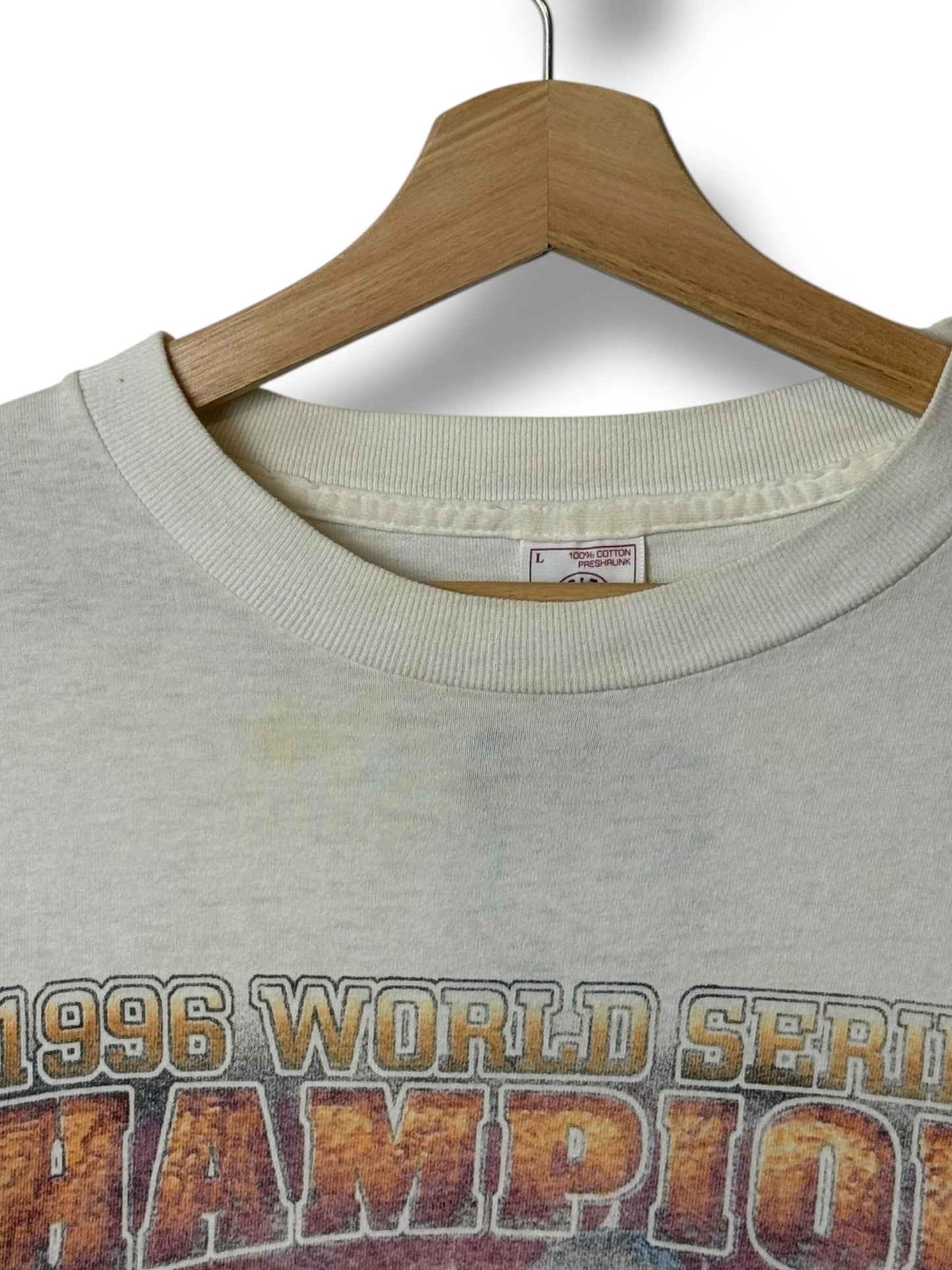 Vintage 1996 New York Yankees World Series Champions Rap Tee Style T Shirt