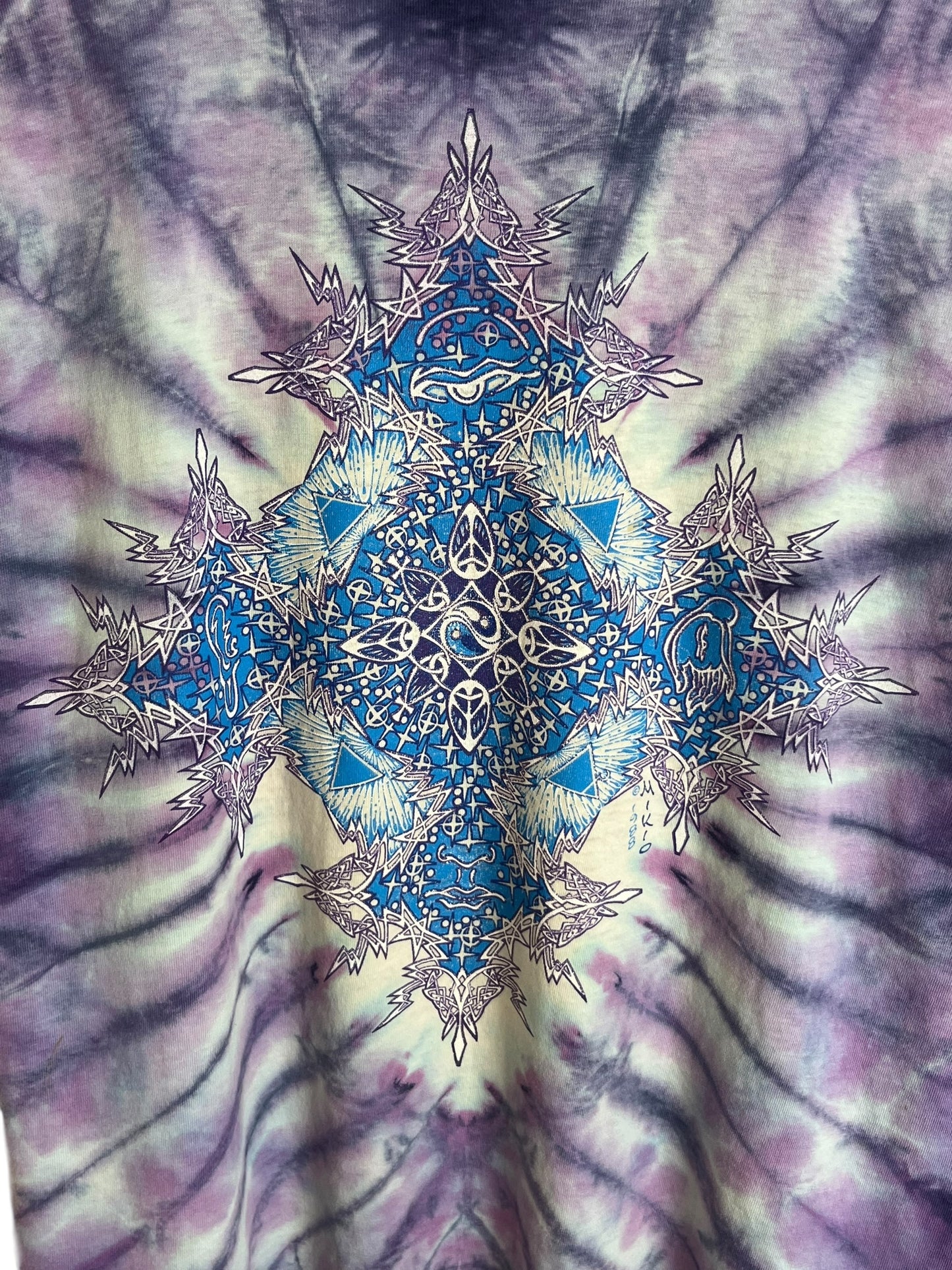 Vintage 1988 Woodstock Tye Dye Dove T shirt