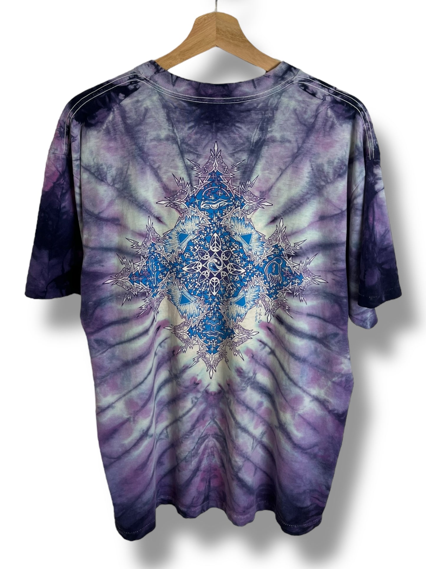 Vintage 1988 Woodstock Tye Dye Dove T shirt