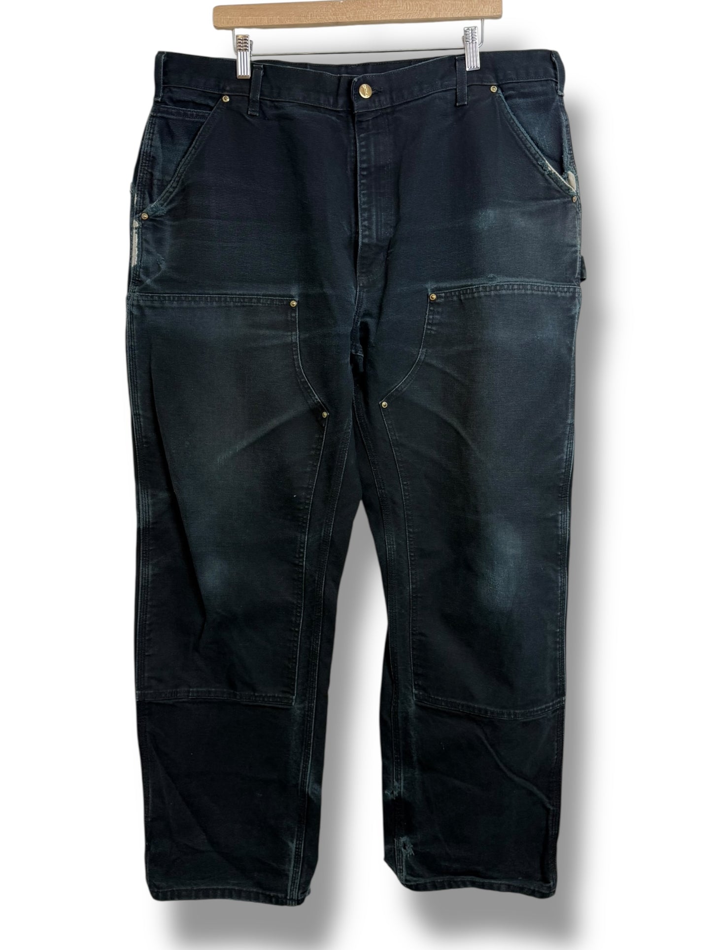 Vintage 2000’s Made In USA Carhartt Black Double Knee Pants