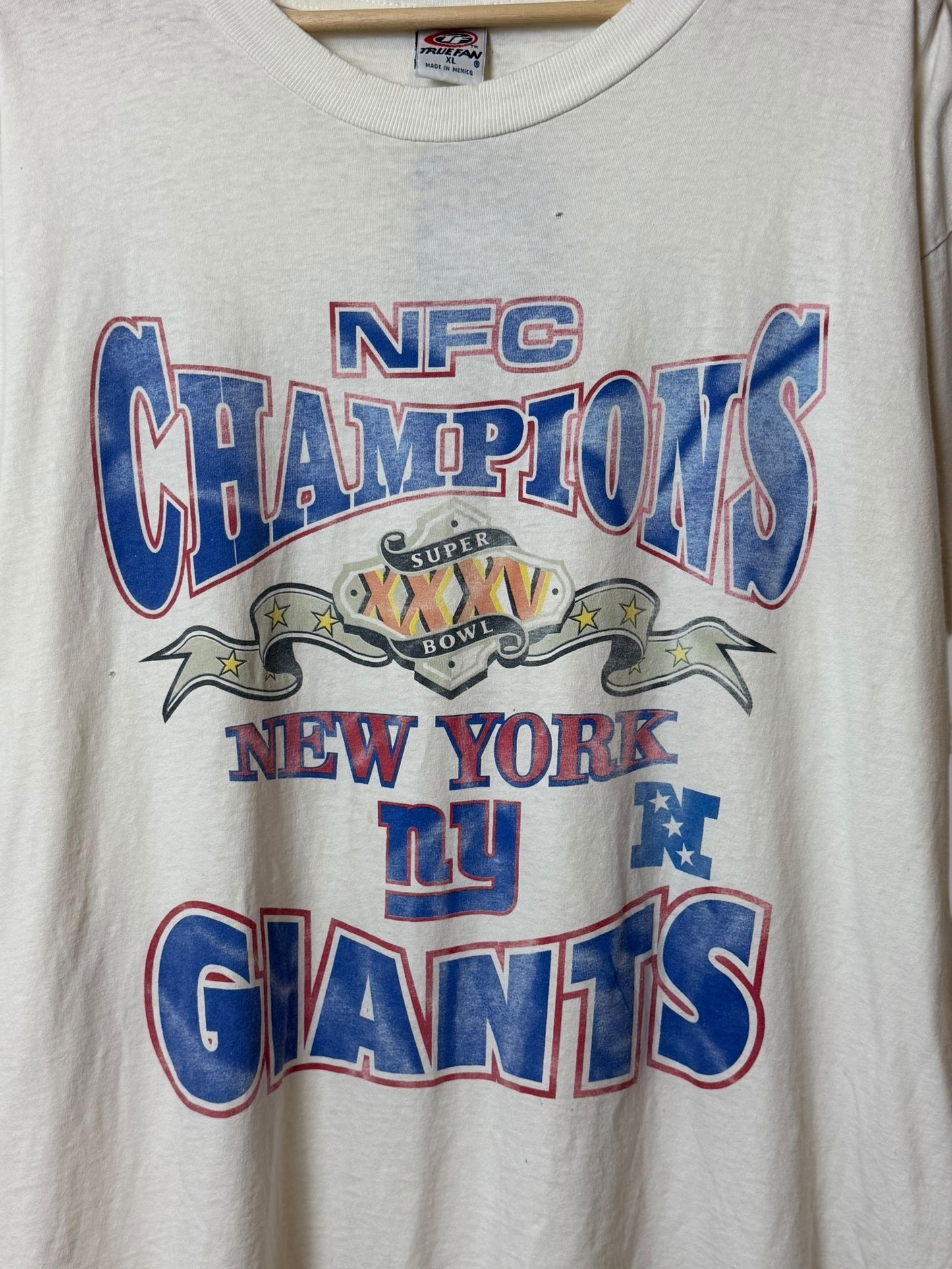 Vintage 2001 Superbowl New York Giants “NFC Champions” T Shirt