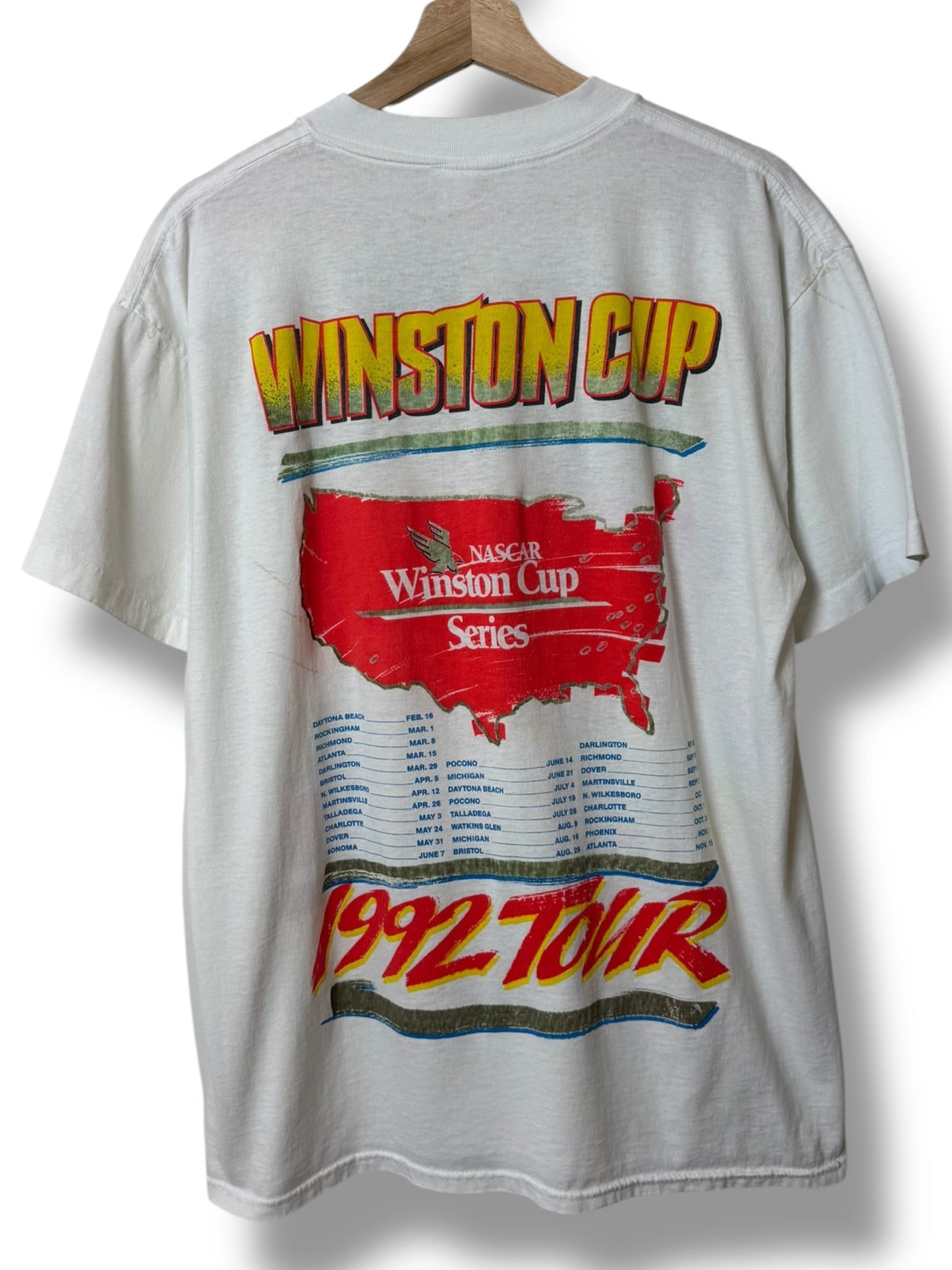 Vintage 1992 Winstons Cup “Daytona To Atlanta” T Shirt