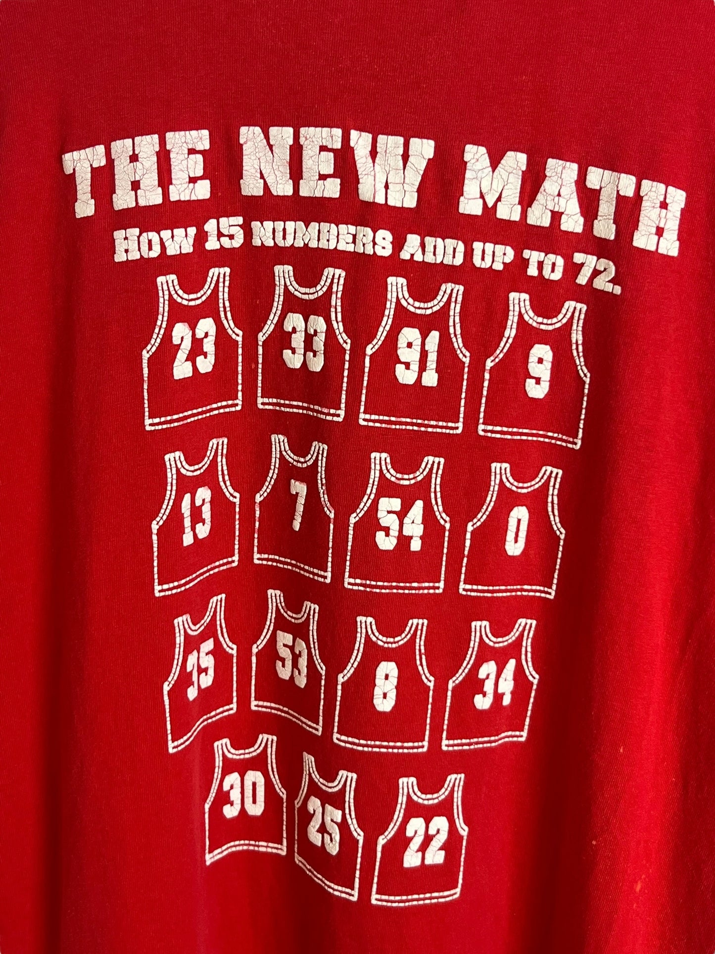 Vintage 1996 Chicago Bulls “72-10” Line Up T shirt