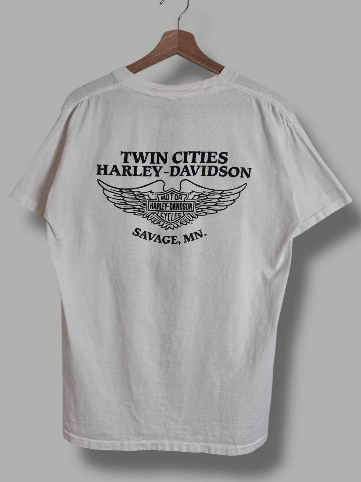 Vintage 1989 3D Emblem Harley Davidson T Shirt