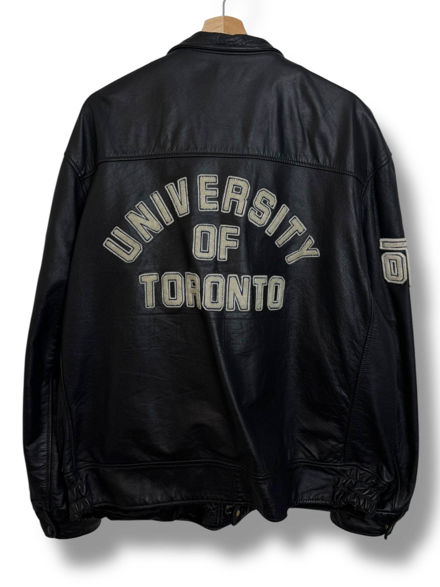 Vintage 80’s University Of Toronto Civil Engineer Leather Jacket