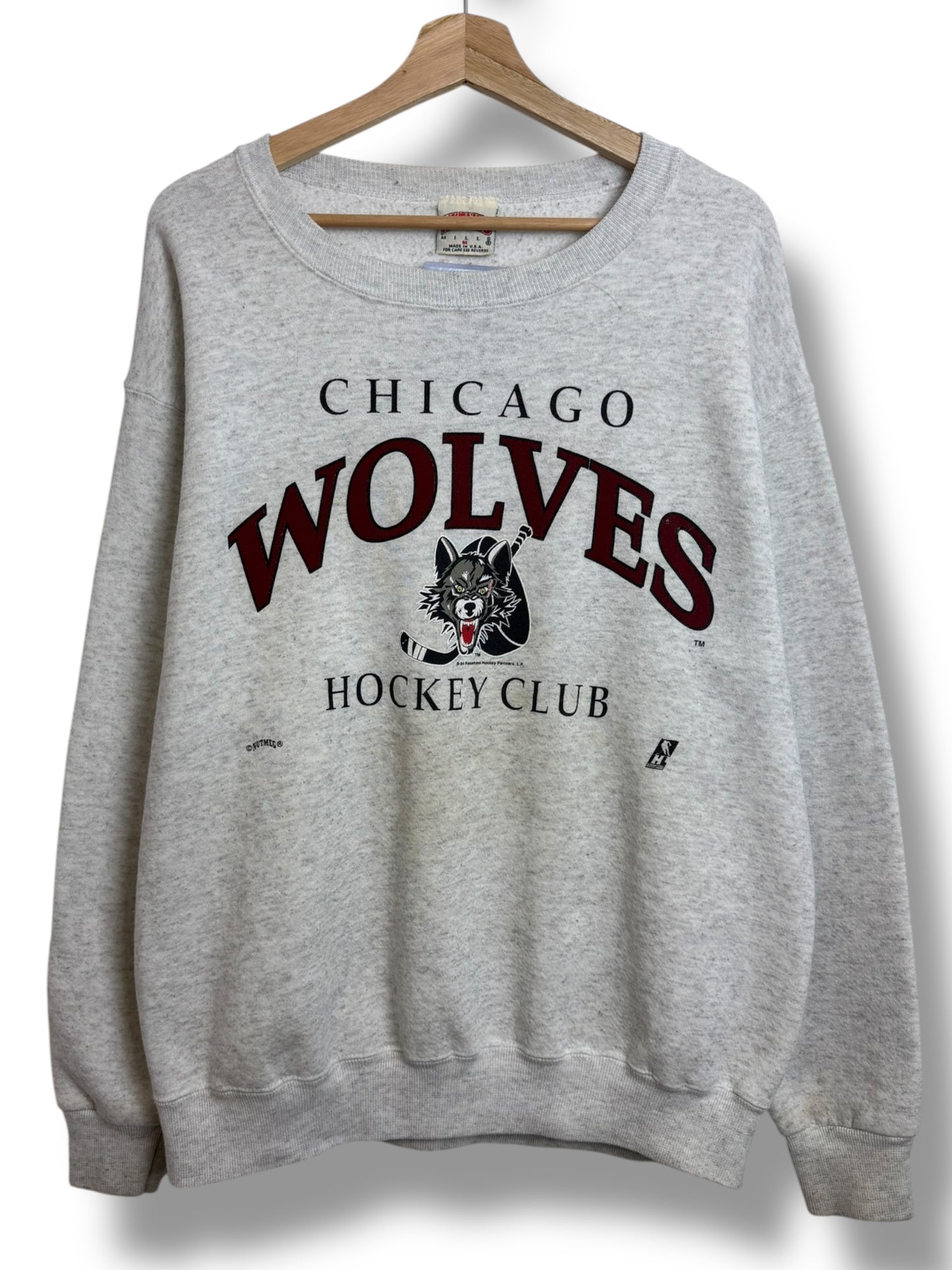 Vintage 90’s Chicago Wolves “Hockey Club” Crewneck