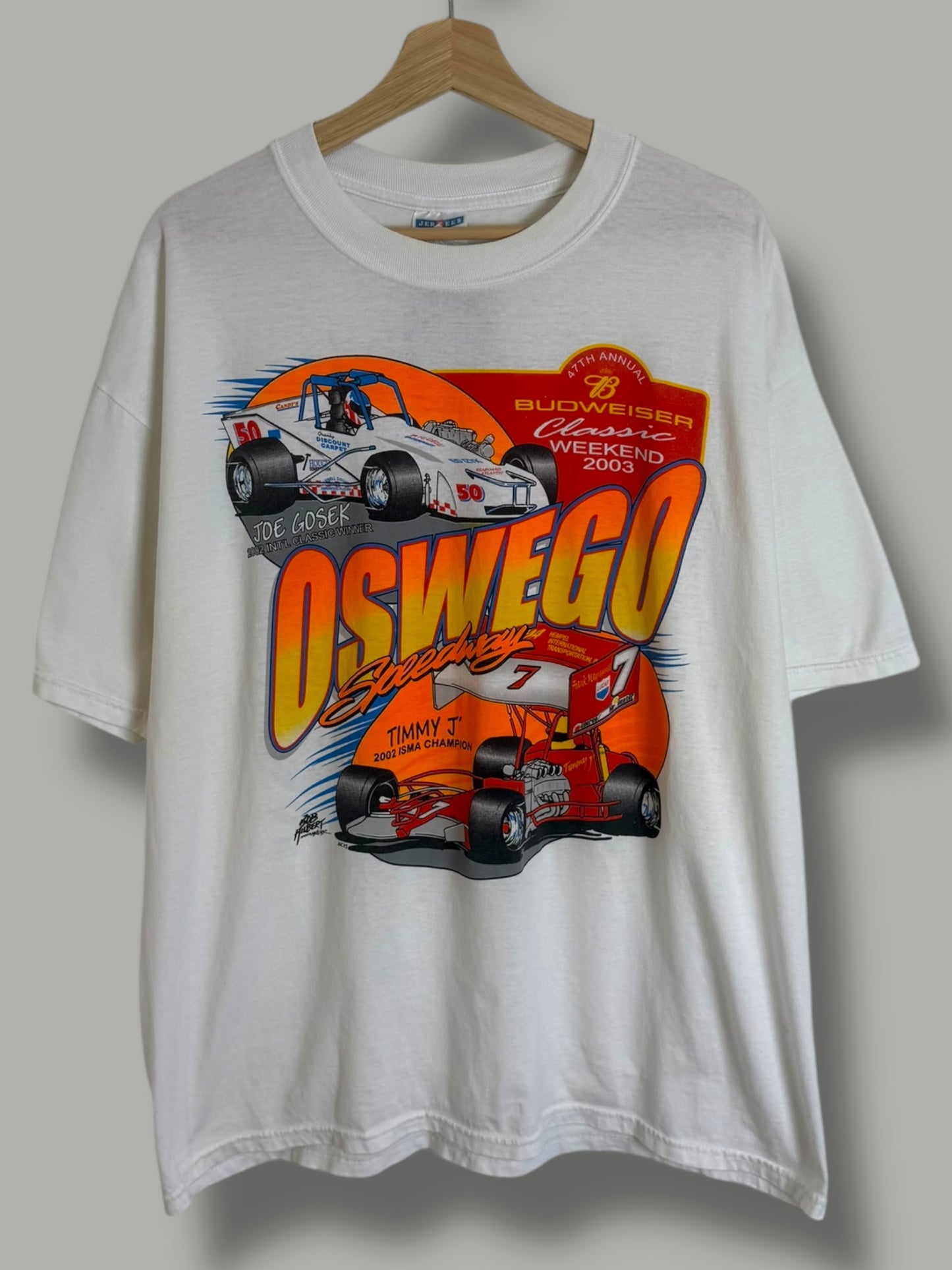 Vintage 2003 "Oswego Speedway" Racing T Shirt