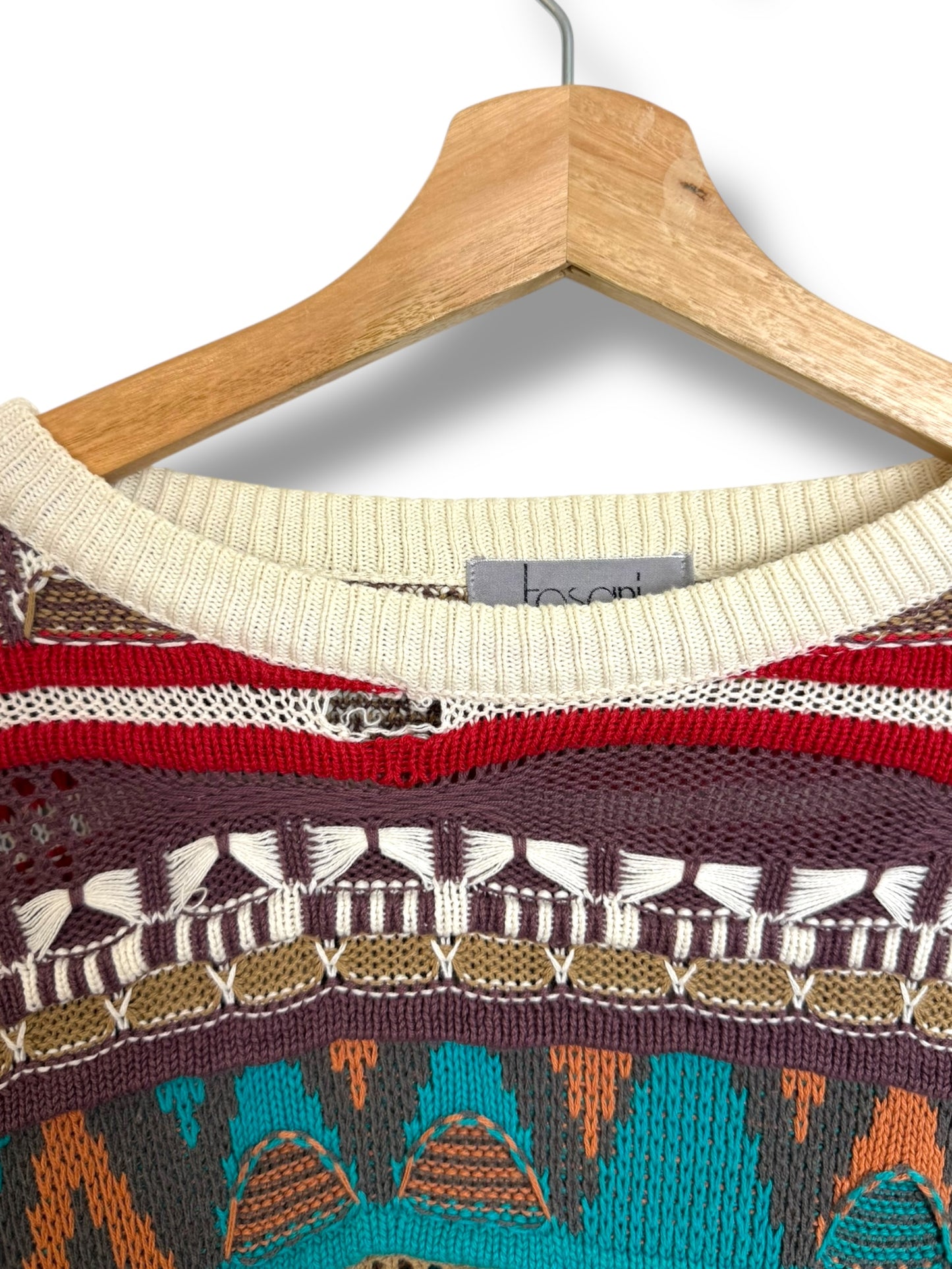 Vintage 90’s Tosani 3d Knit Sweater