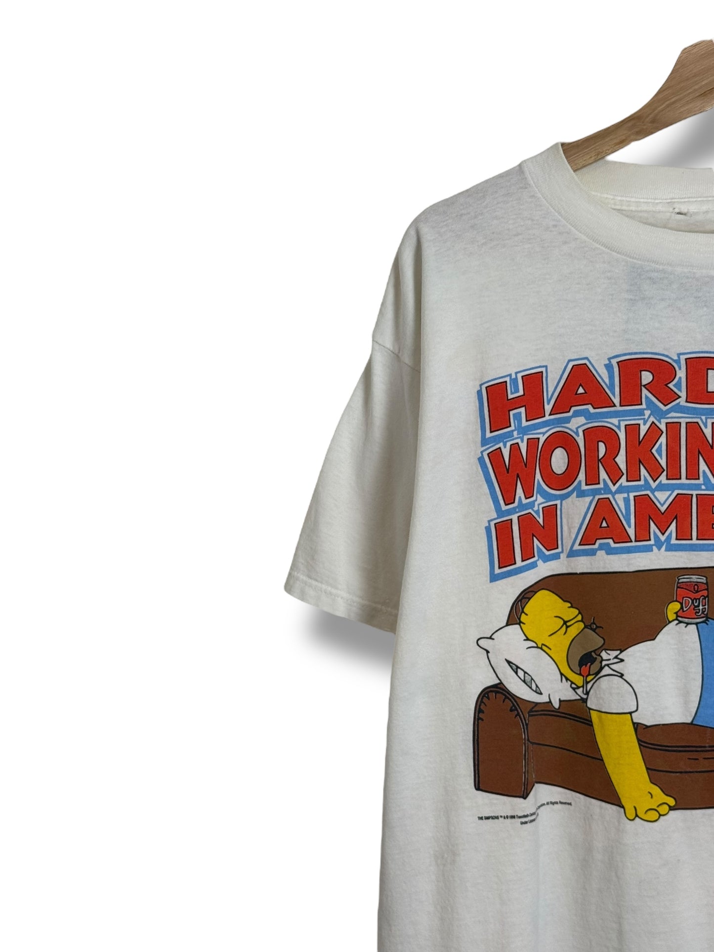 Vintage 1998 The Simpsons “Hardest Working Dad In America” T Shirt