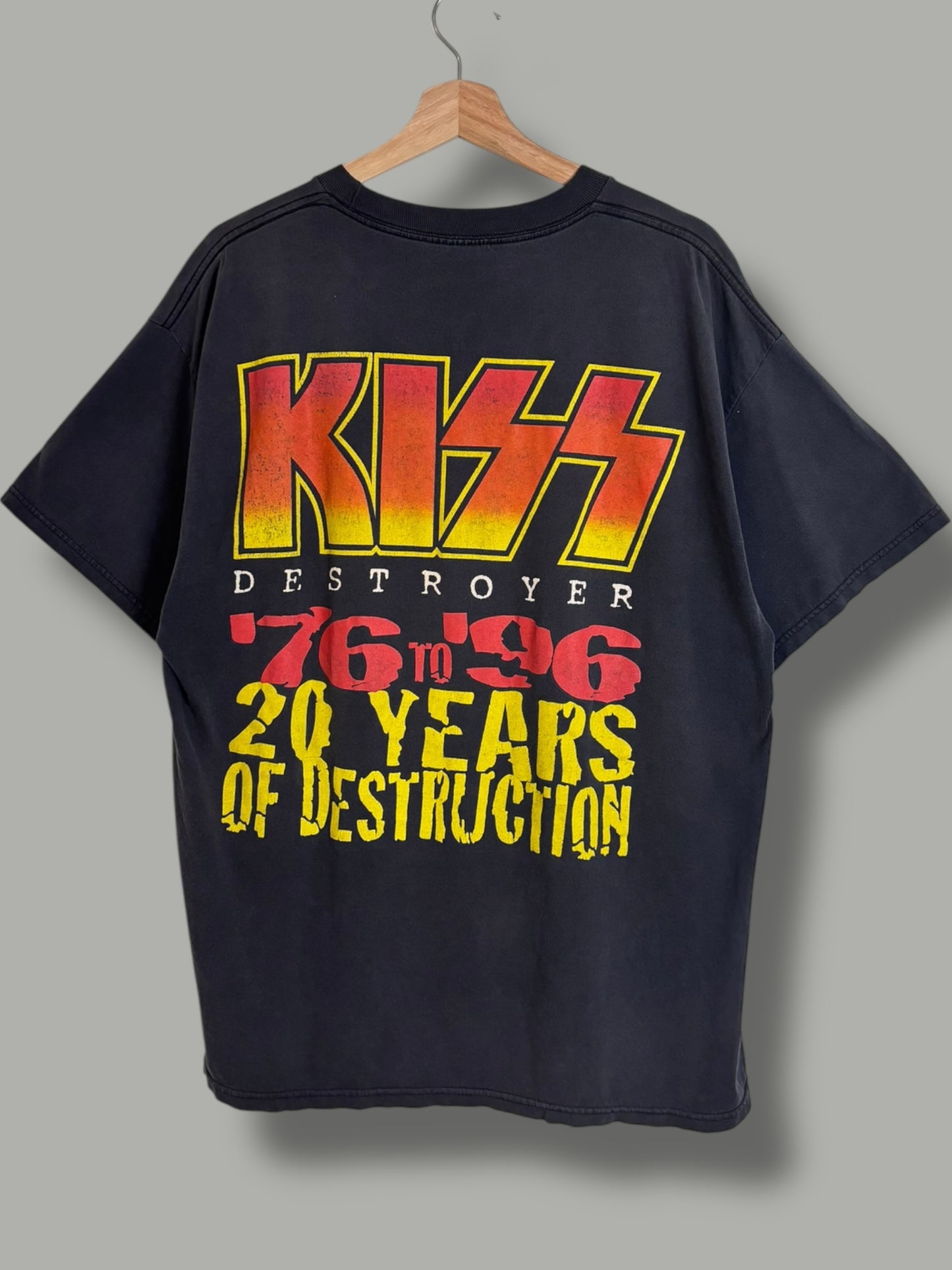 Vintage 1996 Kiss "20 Years Of Destruction Tour" T Shirt