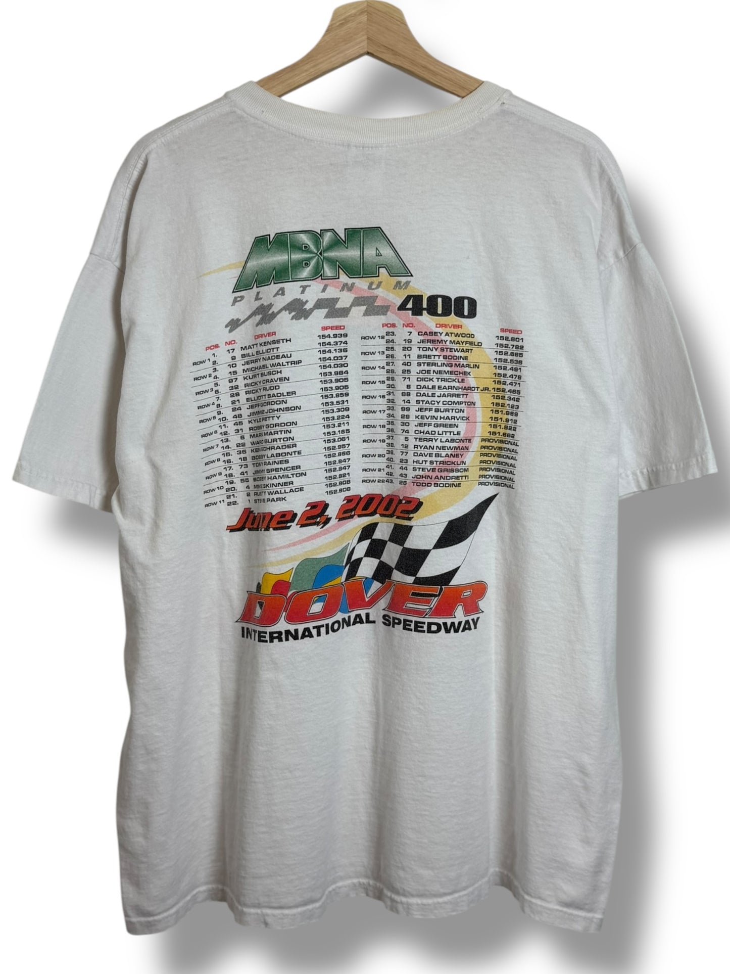 Vintage 2002 MBNA Platinum Nascar T Shirt