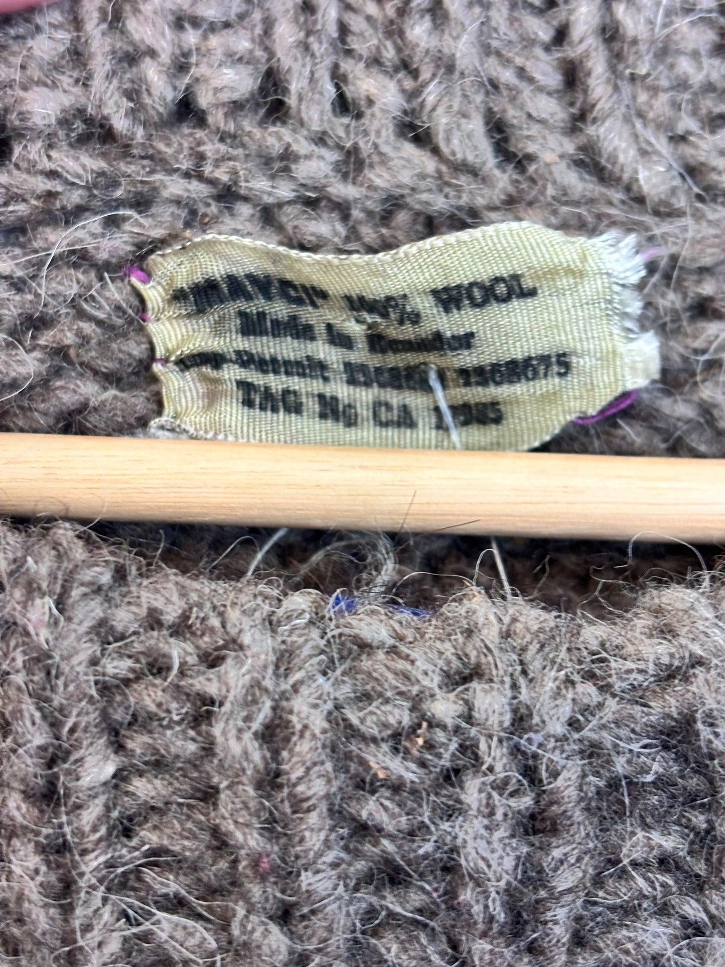 Vintage 90's Chunky 100% Wool Sweater