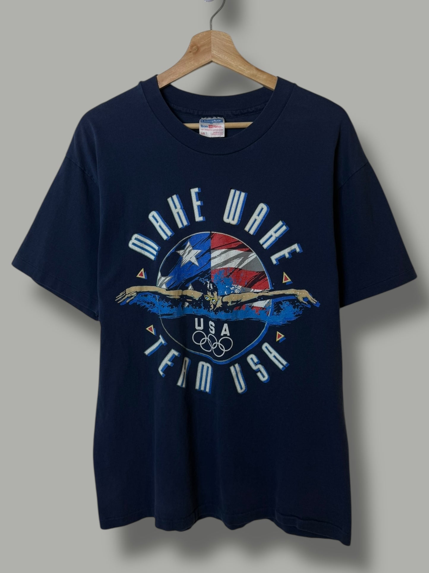 Vintage 90's Atlanta Olympics "Make Waves" T Shirt