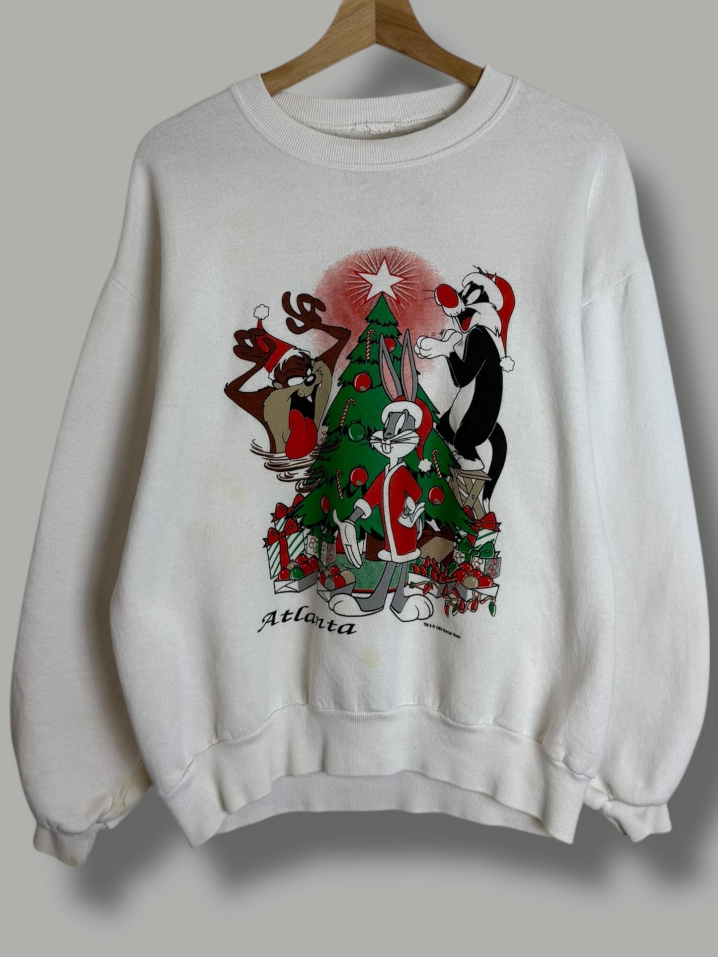 Vintage 1993 Looney Tunes Christmas Special Promo Crewneck