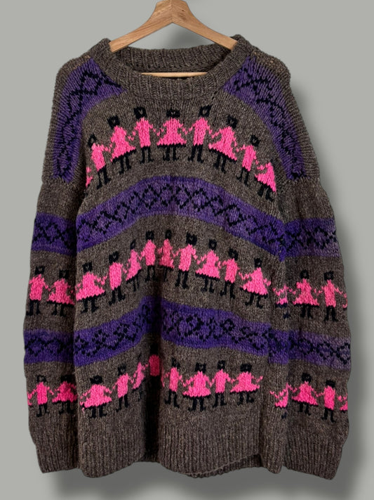 Vintage 90's Chunky 100% Wool Sweater