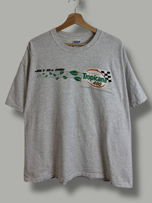 Vintage 2001 Tropicana 400 Chicago Blues Nascar T Shirt