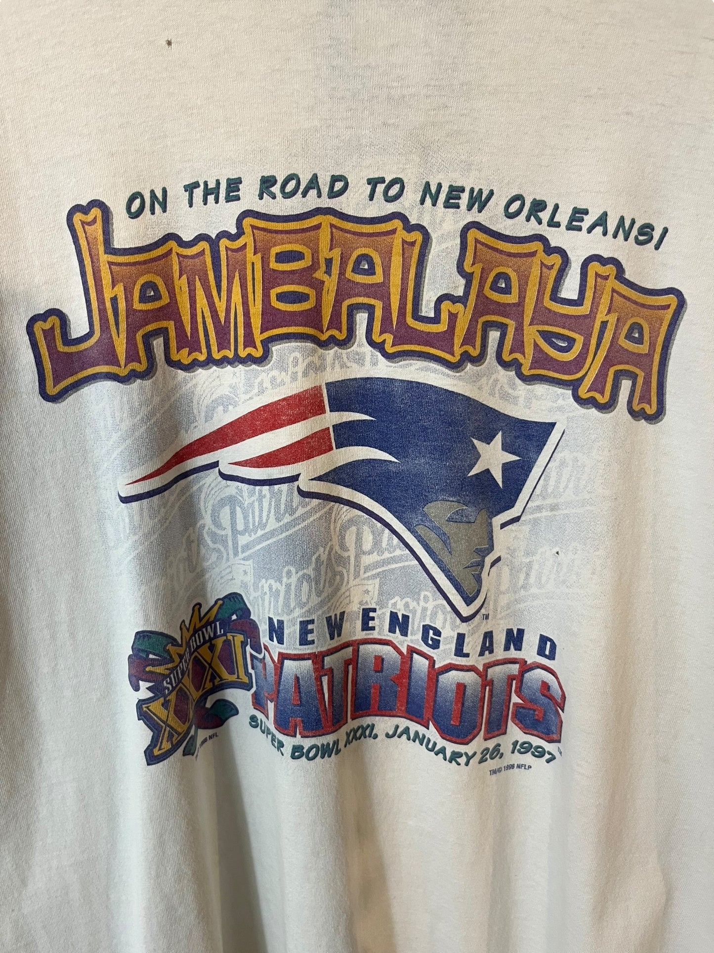 Vintage 1996 New England Patriots “Jambalaya”