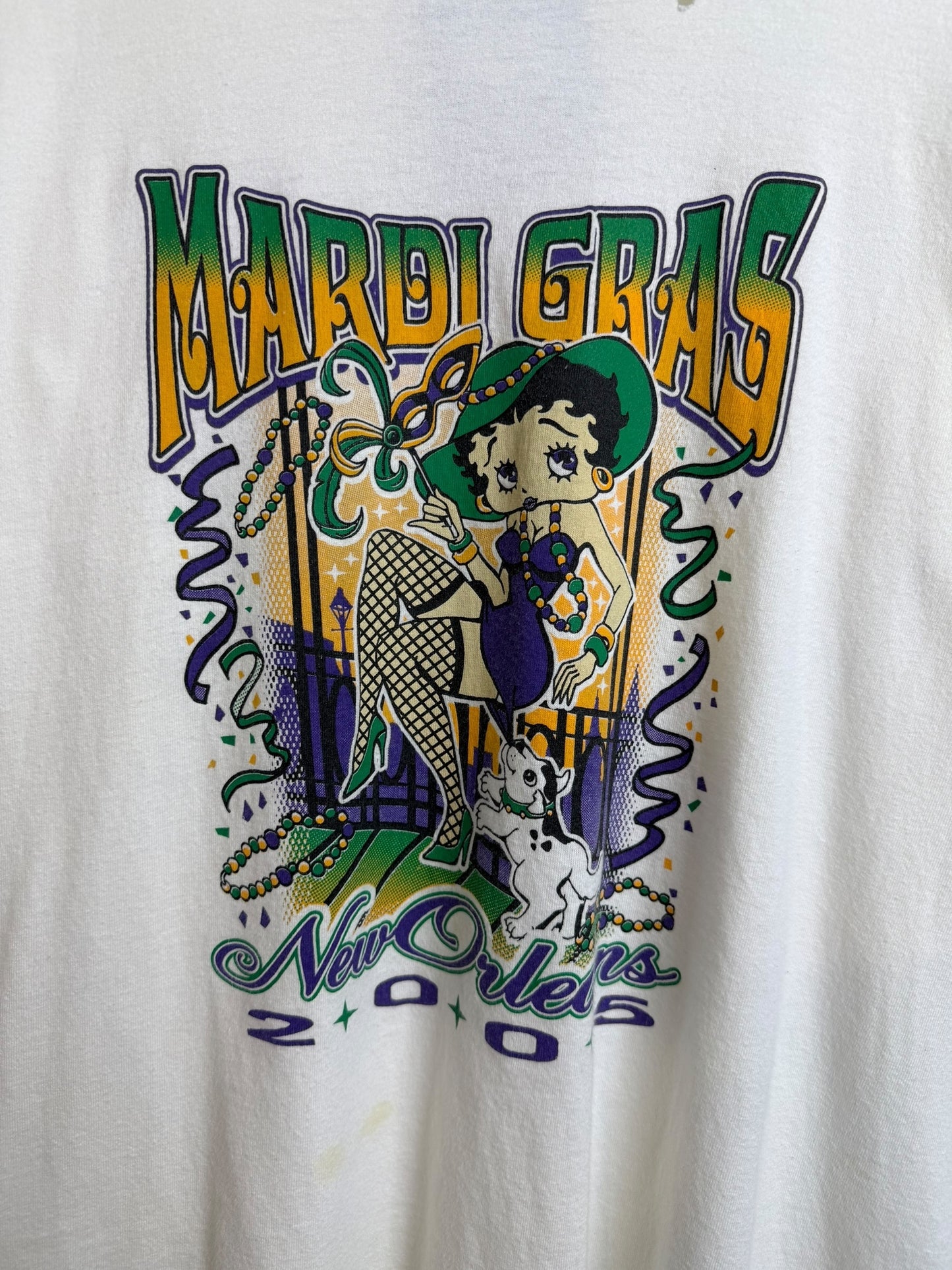 Vintage 2005 Betty Boop “Mardi Gras” T Shirt