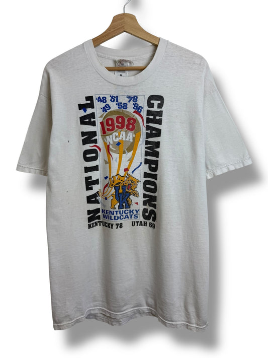 Vintage 1998 NCAA Kentucky Wildcats National Champions T Shirt