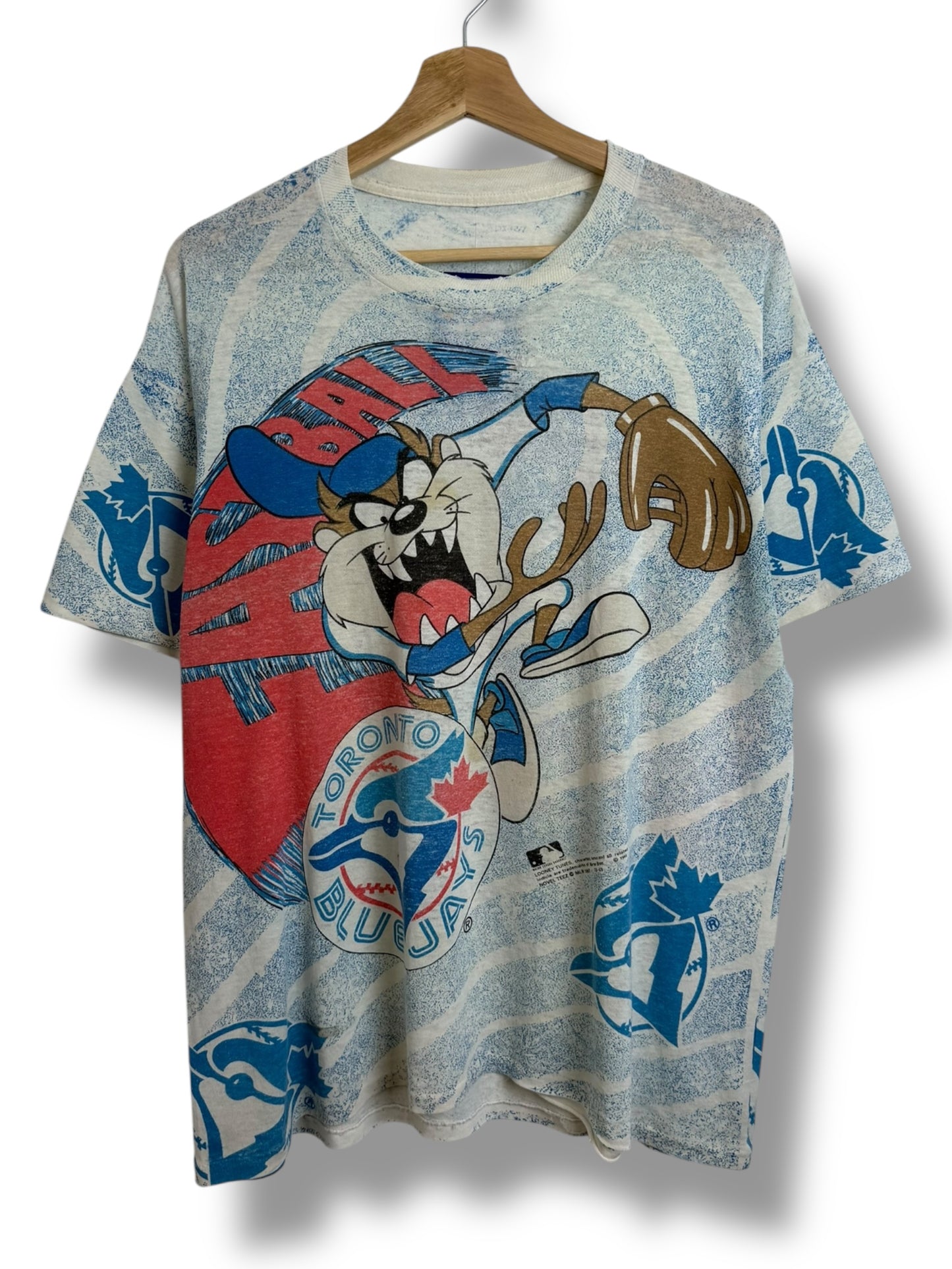 Vintage 1993 Looney Tunes x Blue Jays “Fastball” T Shirt