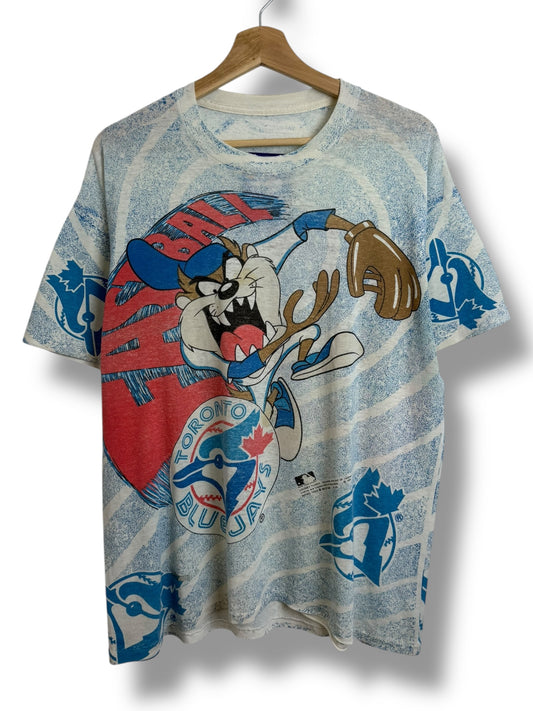 Vintage 1993 Looney Tunes x Blue Jays “Fastball” T Shirt