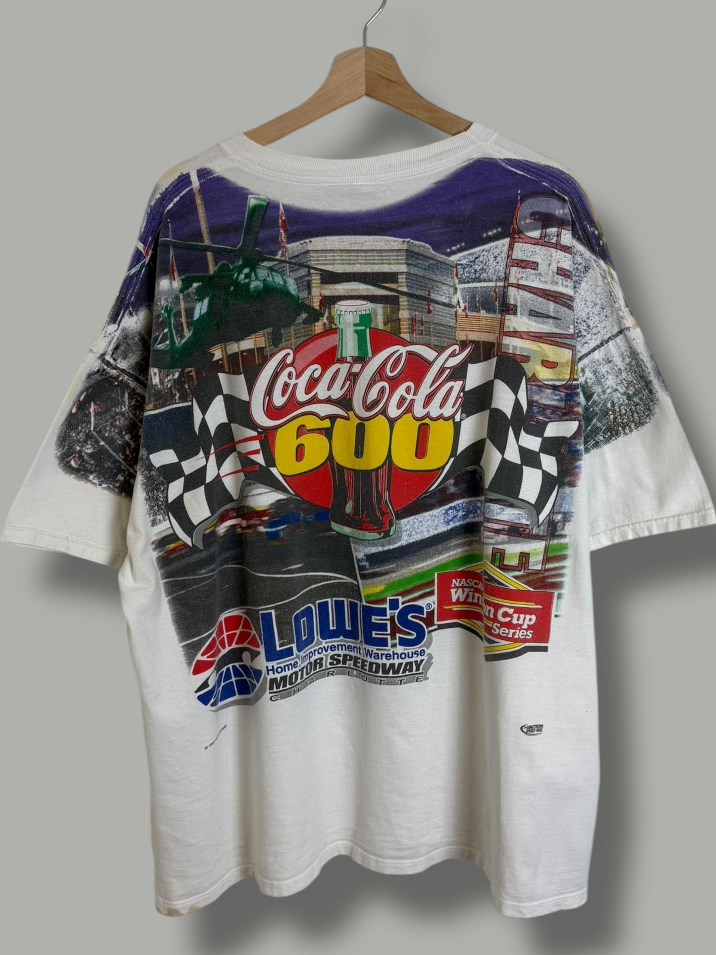 Vintage 90's Coca Cola Nascar AOP T Shirt