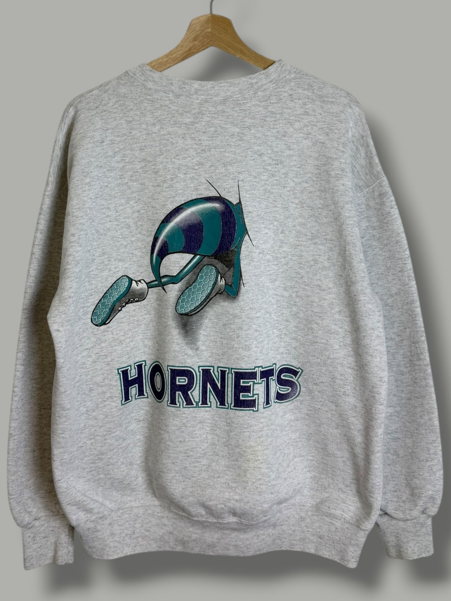 Vintage 90's Charlotte Hornets Nutmeg Crewneck