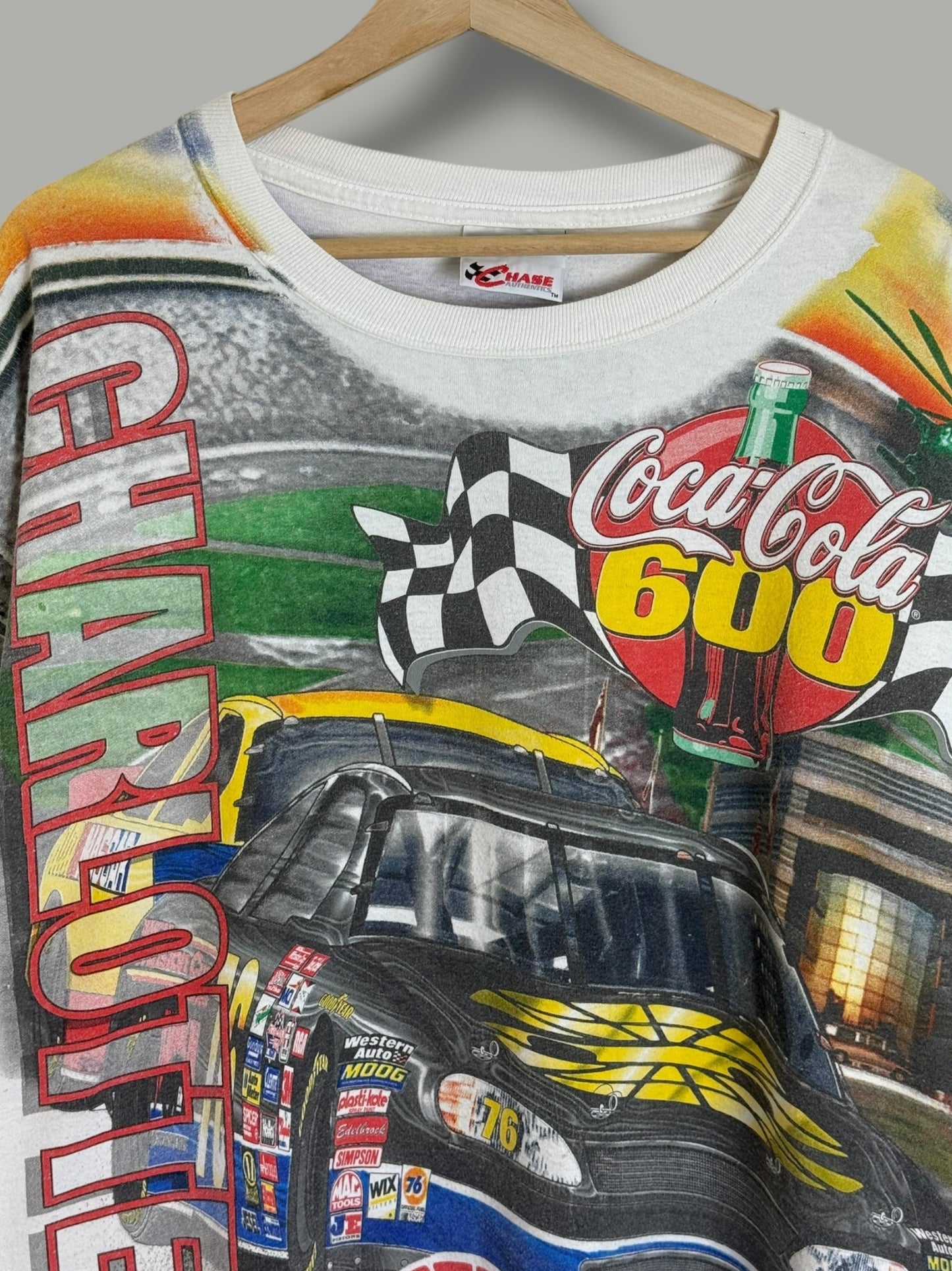 Vintage 90's Coca Cola Nascar AOP T Shirt