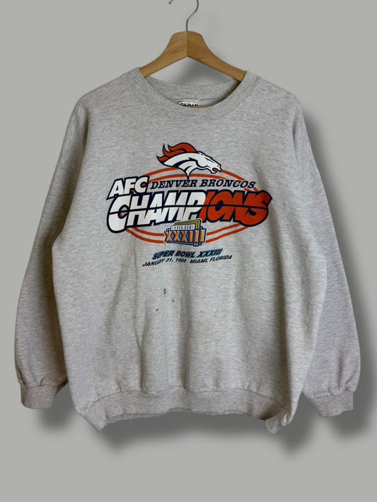 Vintage 1999 AFC Denver Broncos Champions Crewneck