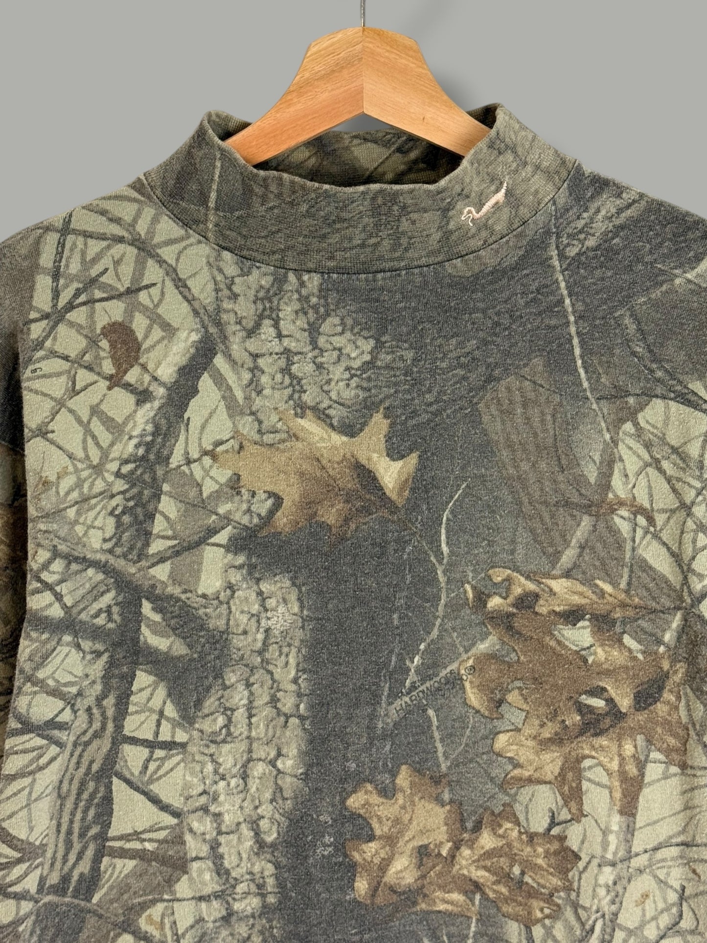 Vintage 2000's Duxbak Real Tree Mock Neck Long Sleeve
