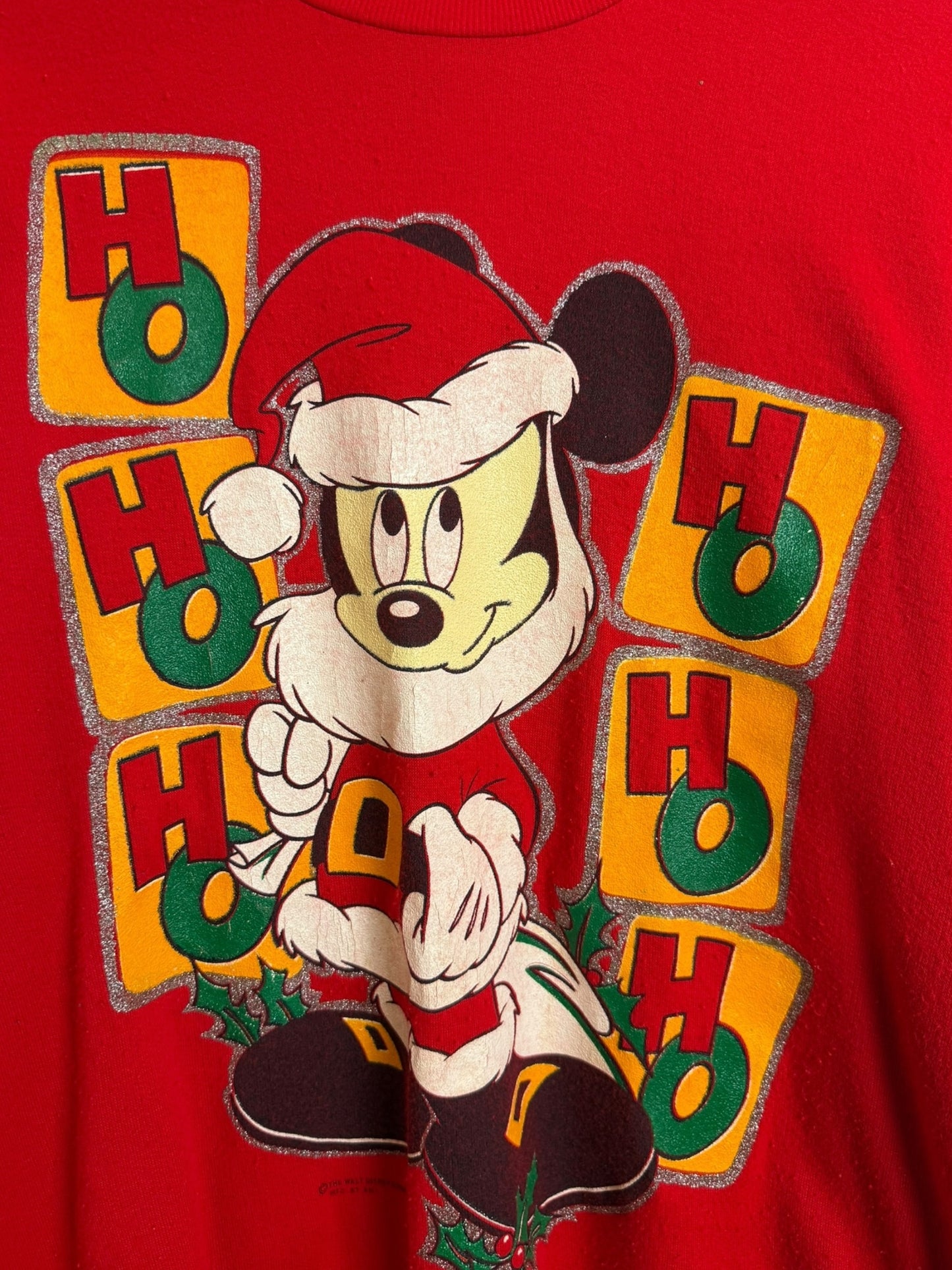 Vintage 80’s Mickey Mouse Christmas Crewneck
