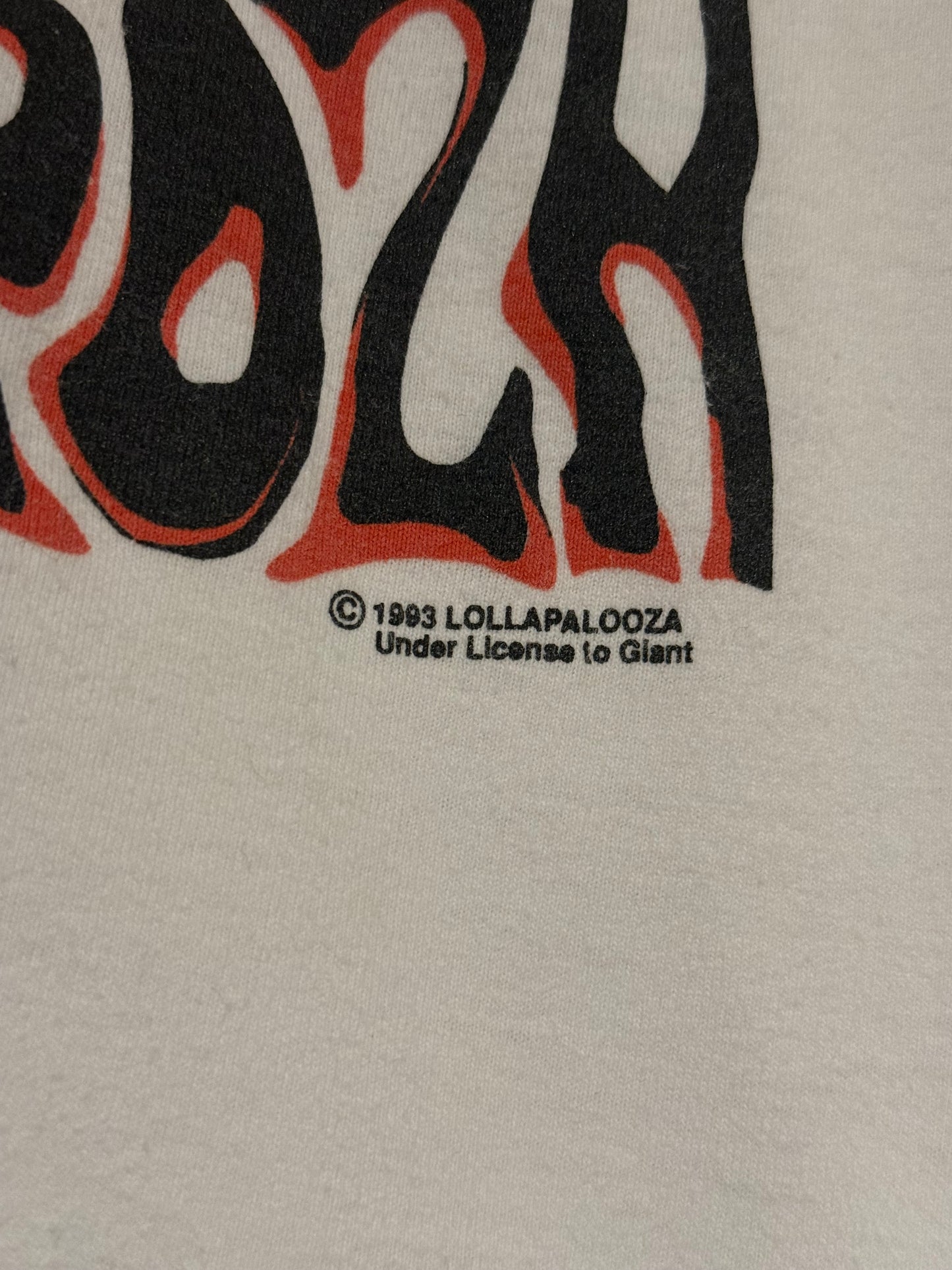 Vintage 1993 Lollapalooza Festival Tour T Shirt