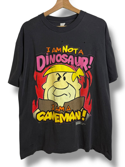 Vintage 1993 Hanna Barbera The Flintstone “I Am A Caveman” T Shirt