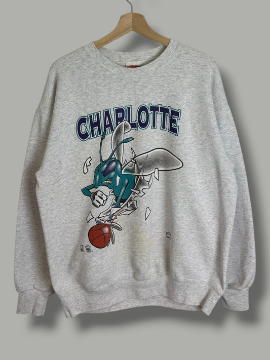 Vintage 90's Charlotte Hornets Nutmeg Crewneck