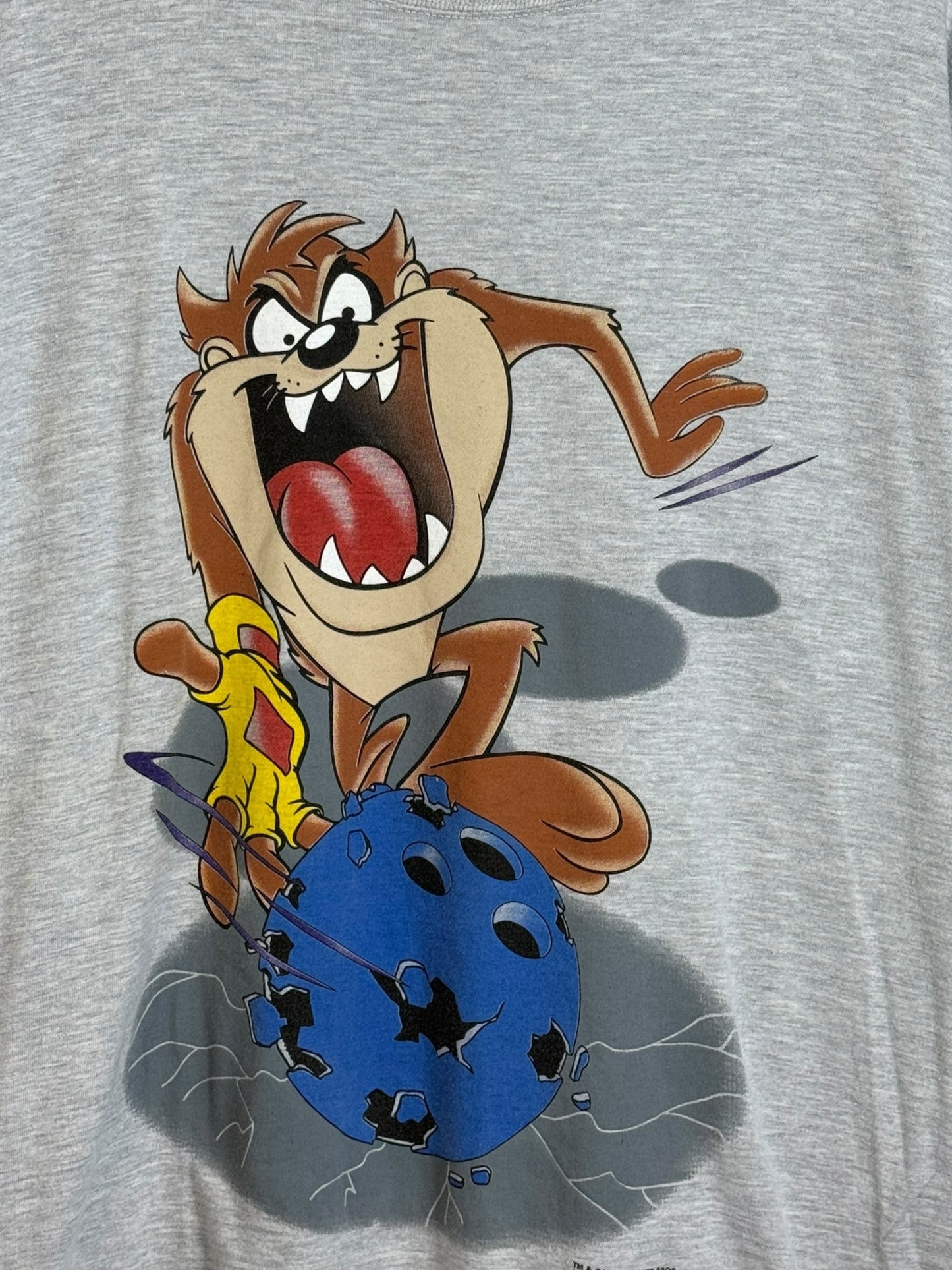 Vintage 1994 Looney Tunes Taz Bowling T Shirt